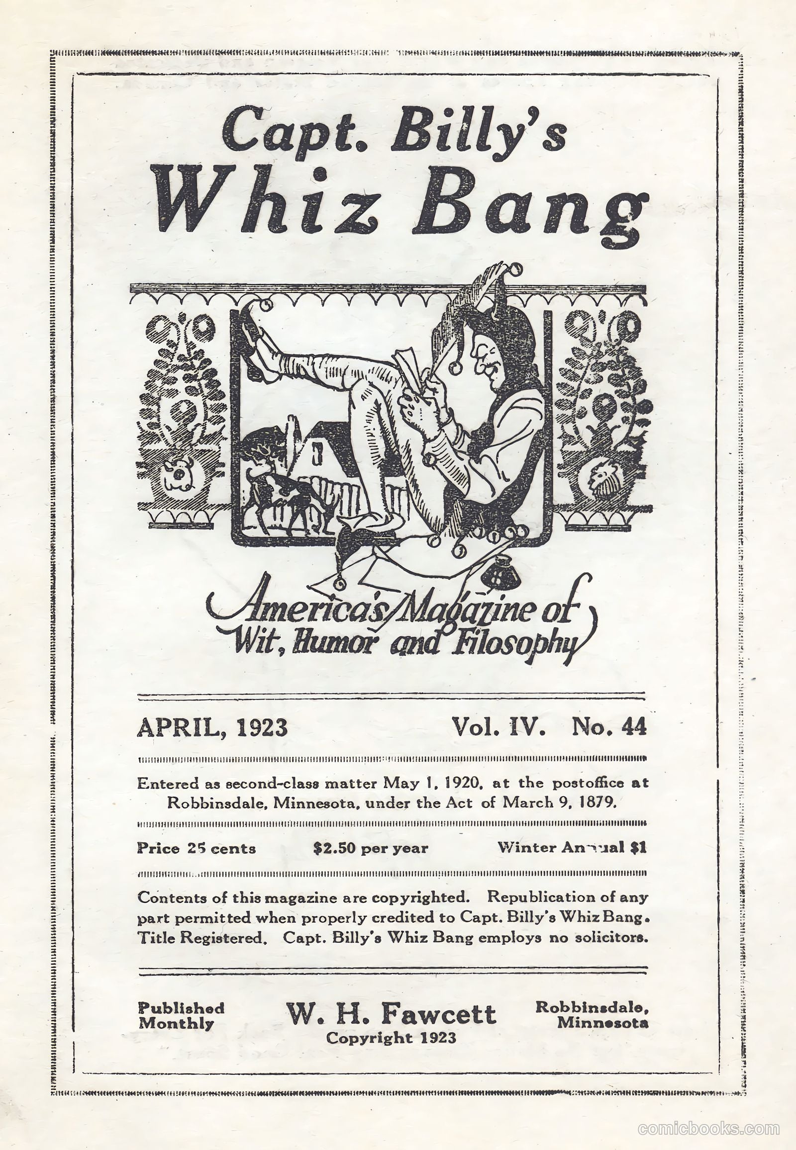 Captain Billy's Whiz Bang #44 — page 1 of 68