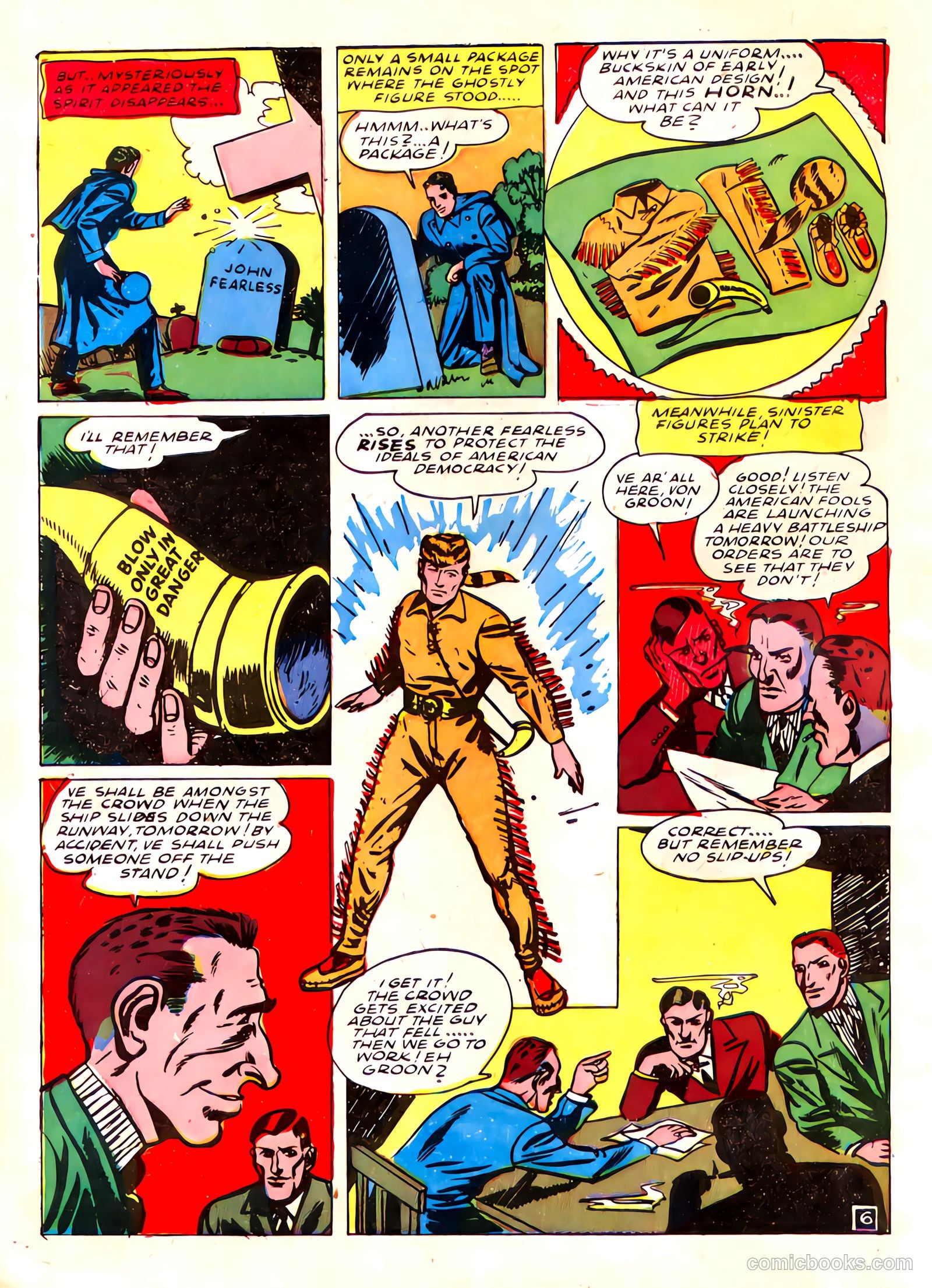 Captain Fearless Comics #1 — page 8 of 68
