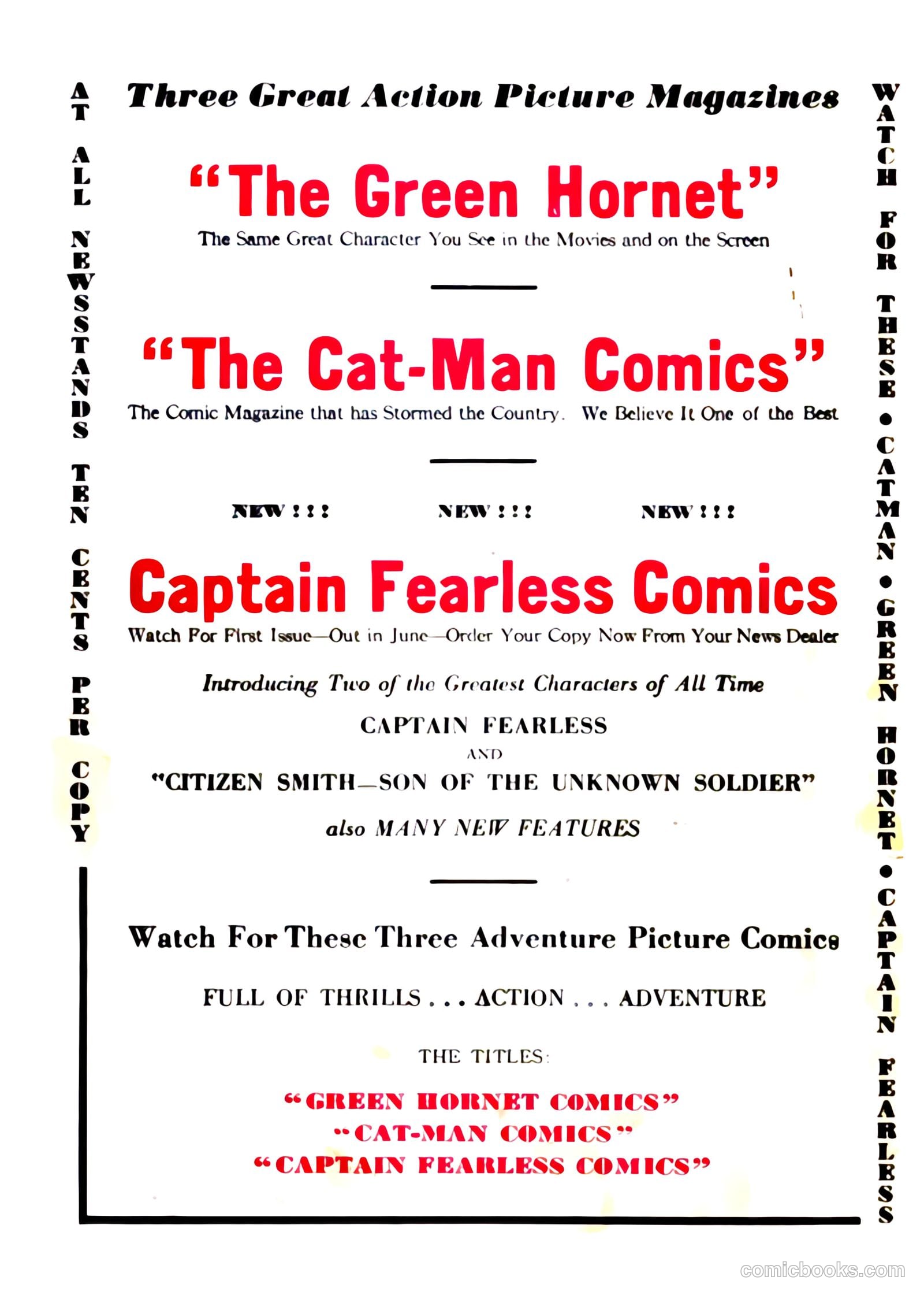Captain Fearless Comics #1 — page 68 of 68