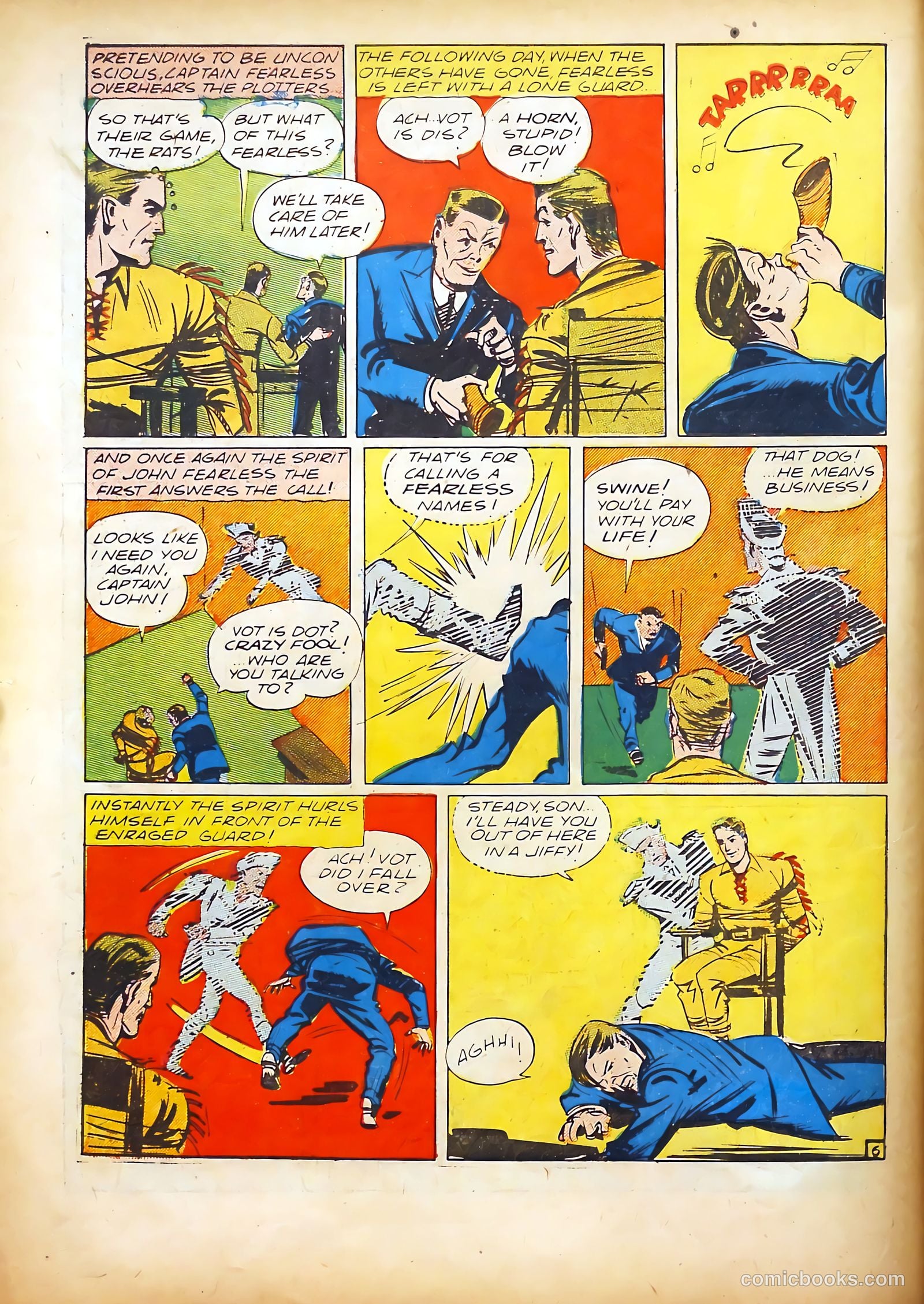 Captain Fearless Comics #2 — page 8 of 68