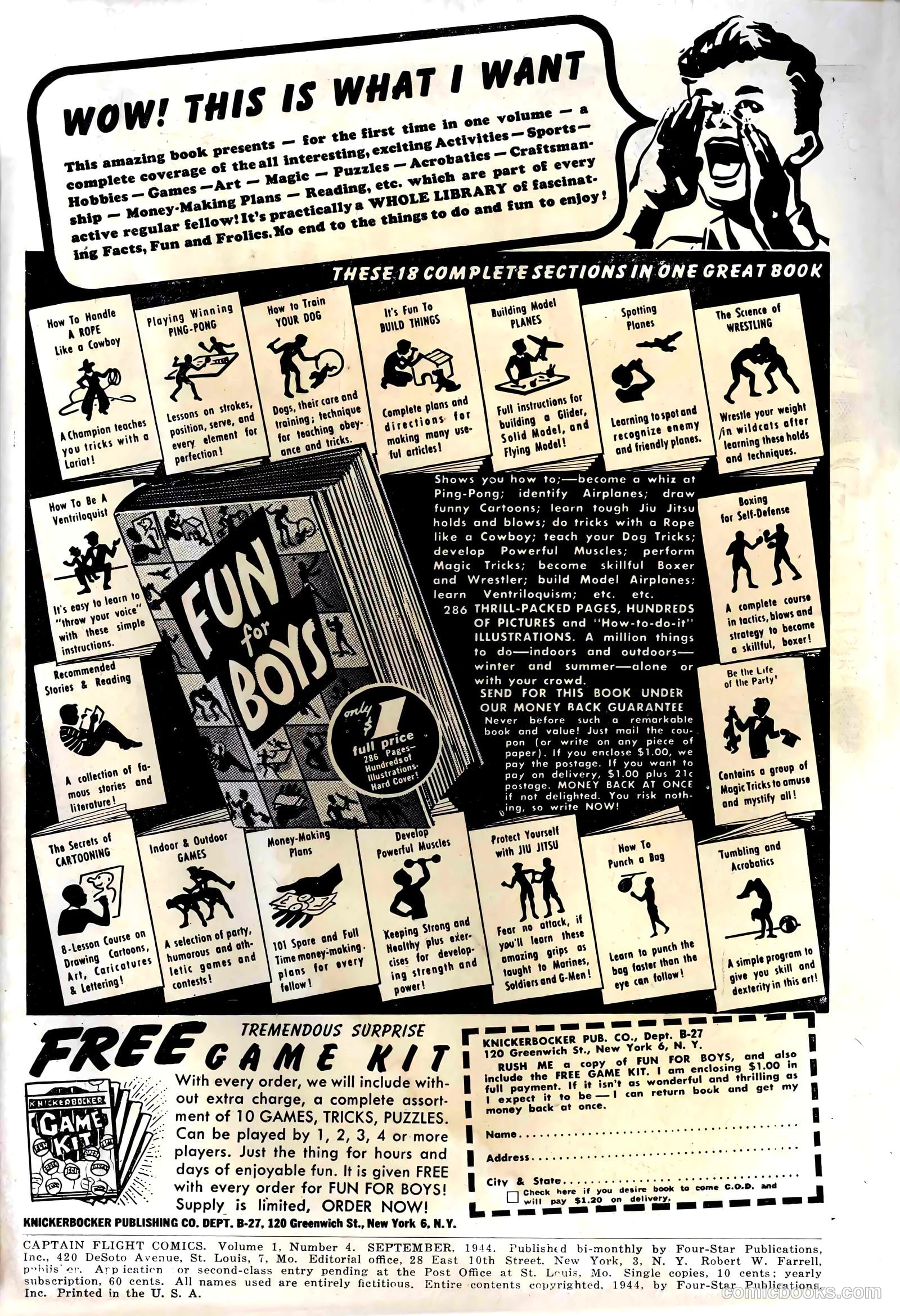 Captain Flight Comics #4 — page 2 of 52