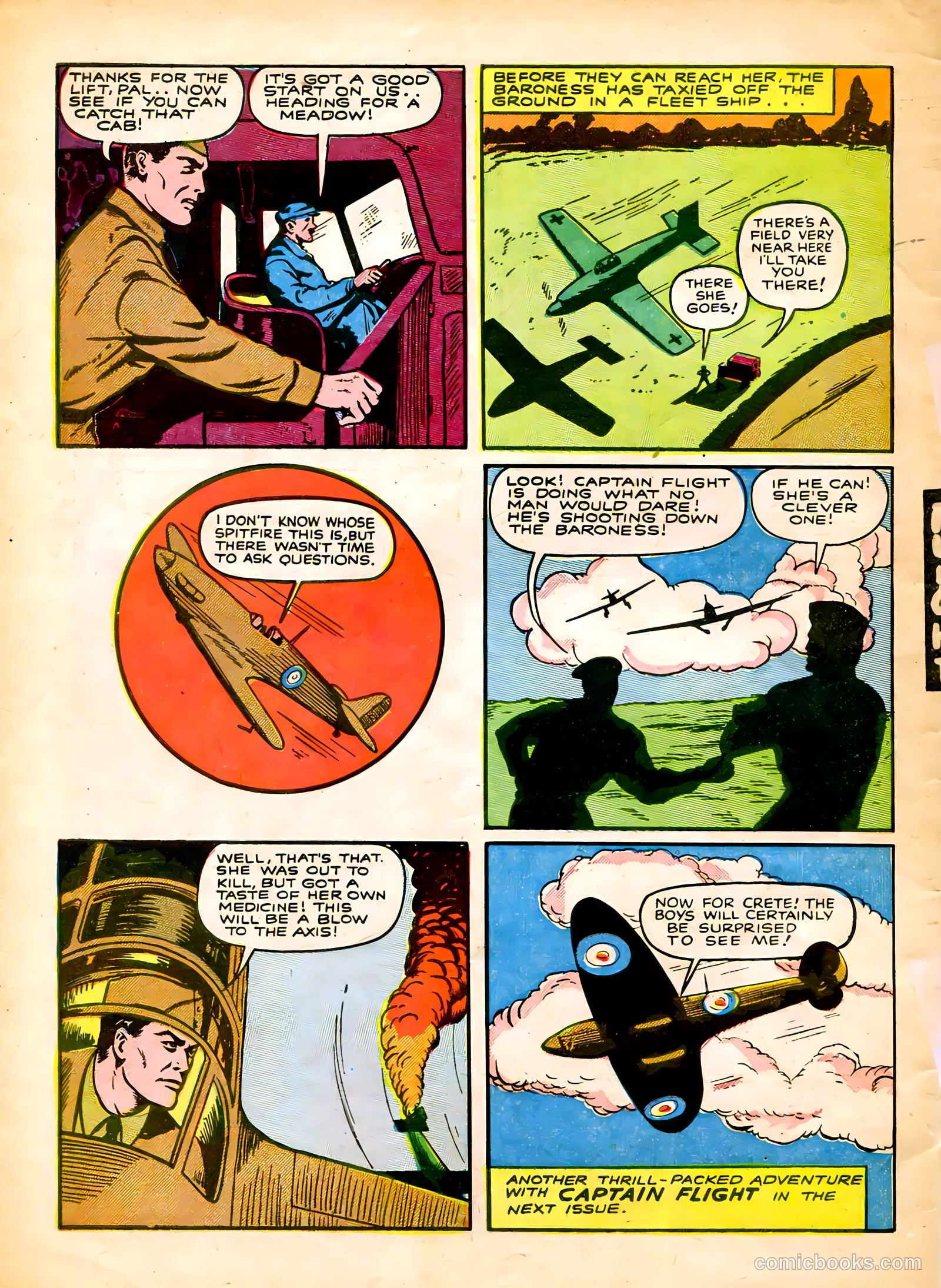 Captain Flight Comics #7 — page 50 of 52