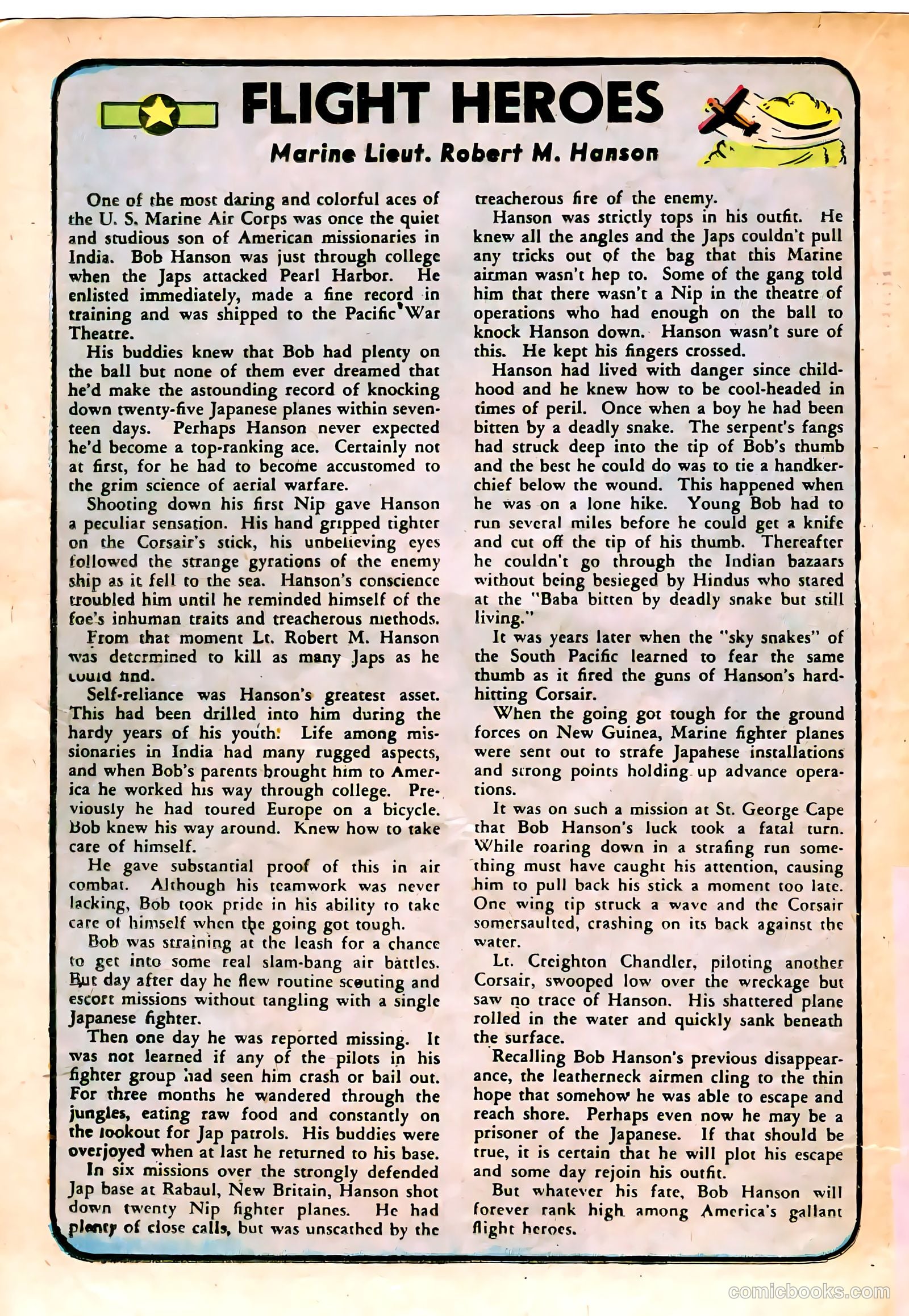 Captain Flight Comics #8 — page 36 of 52