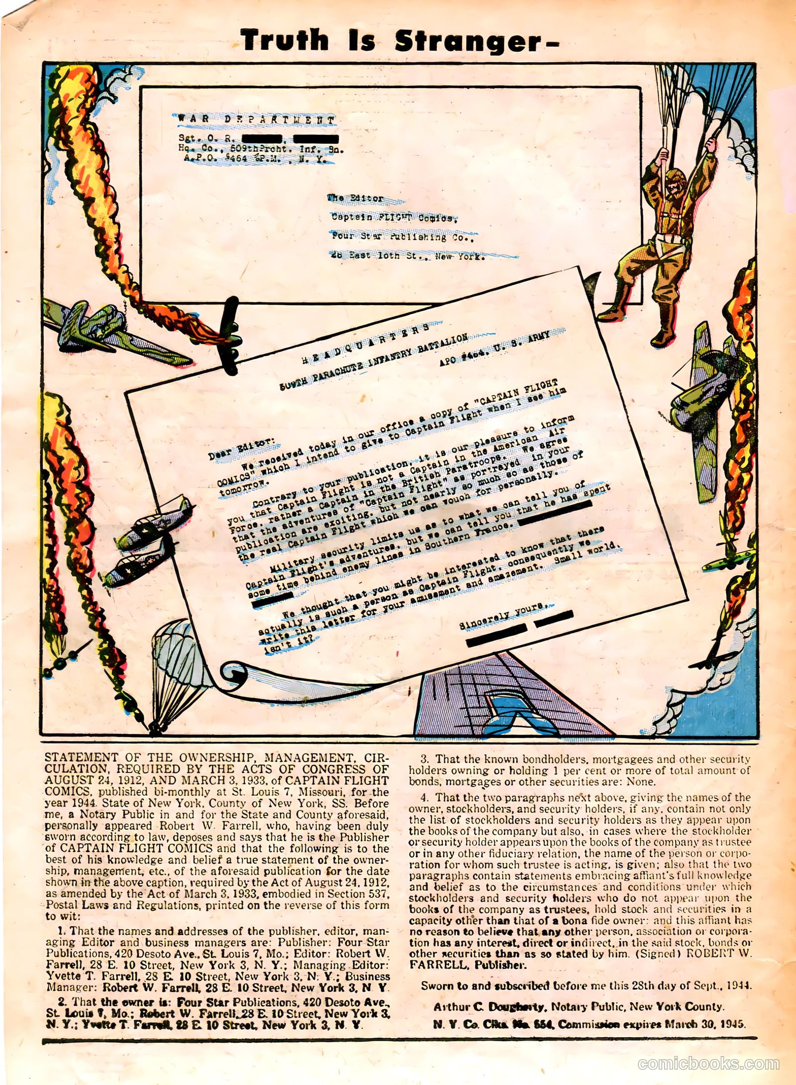 Captain Flight Comics #8 — page 44 of 52