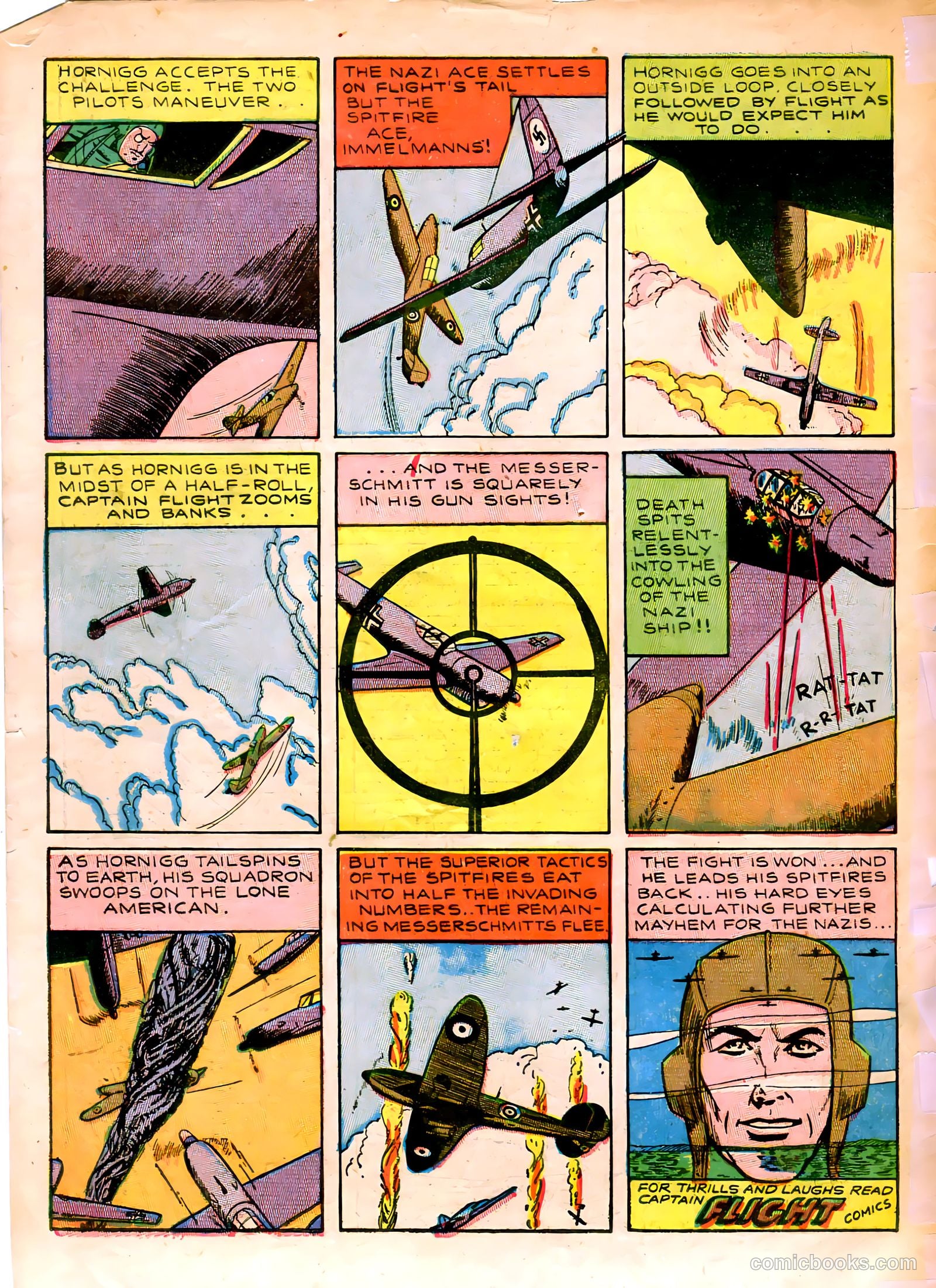 Captain Flight Comics #8 — page 50 of 52