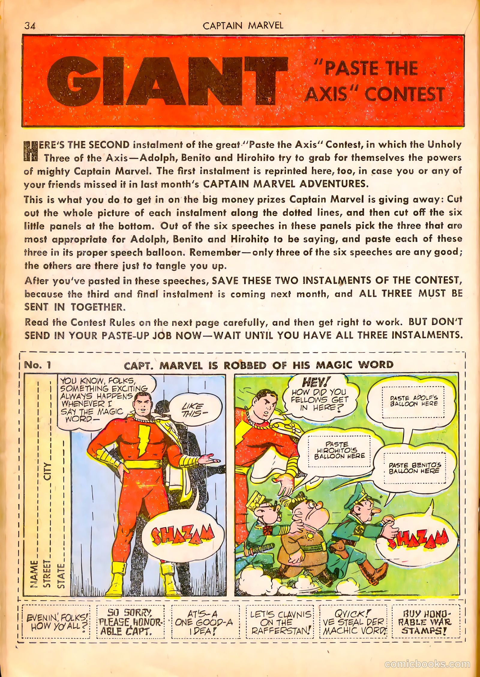 Captain Marvel Adventures #16 — page 35 of 70