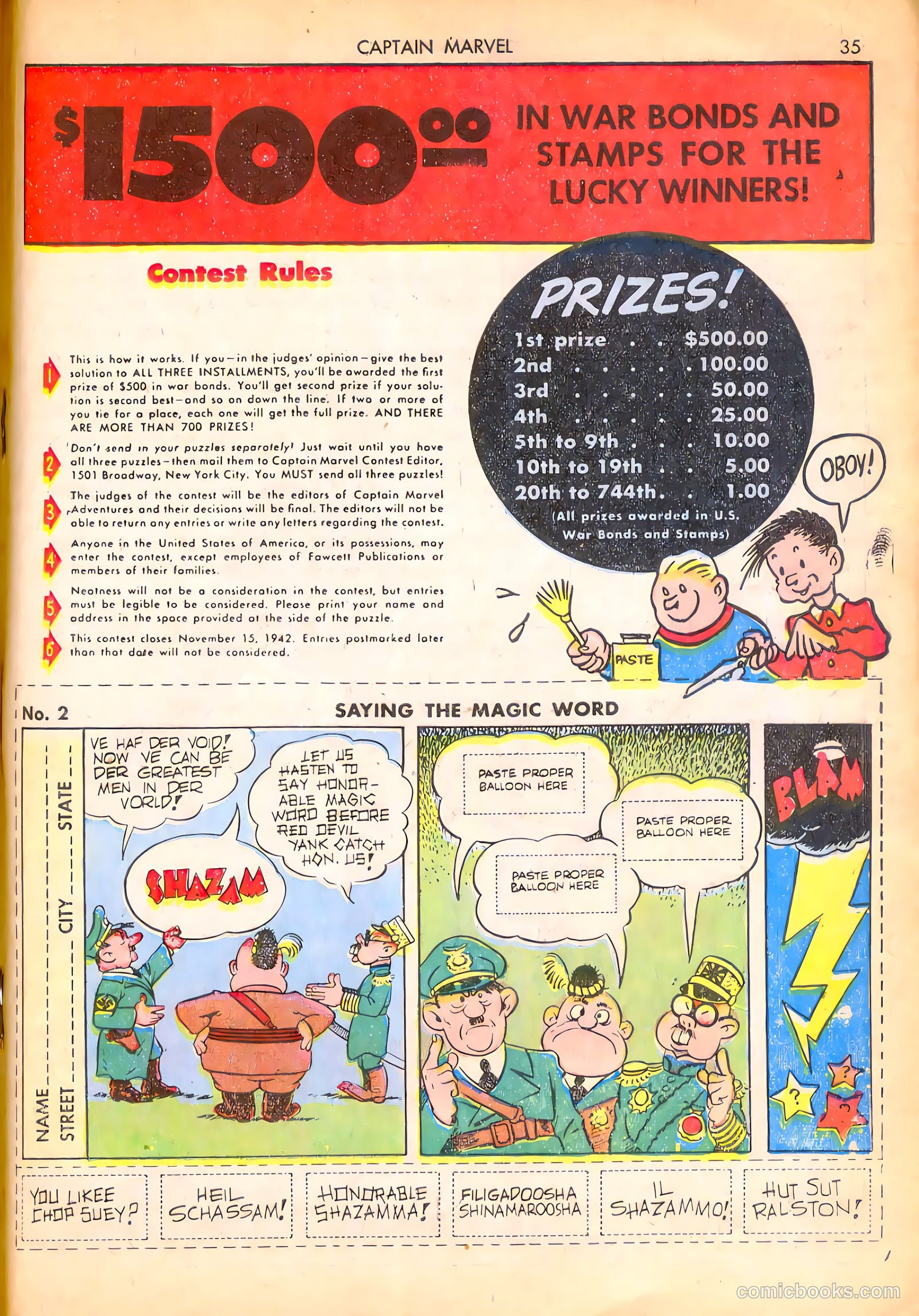 Captain Marvel Adventures #16 — page 36 of 70