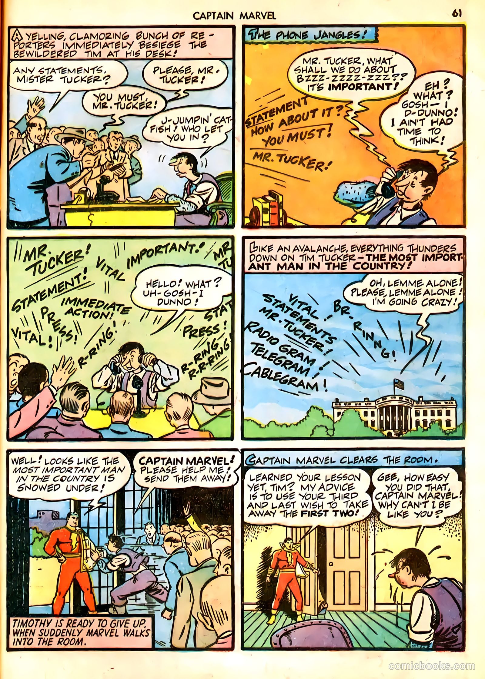 Captain Marvel Adventures #18 — page 61 of 68