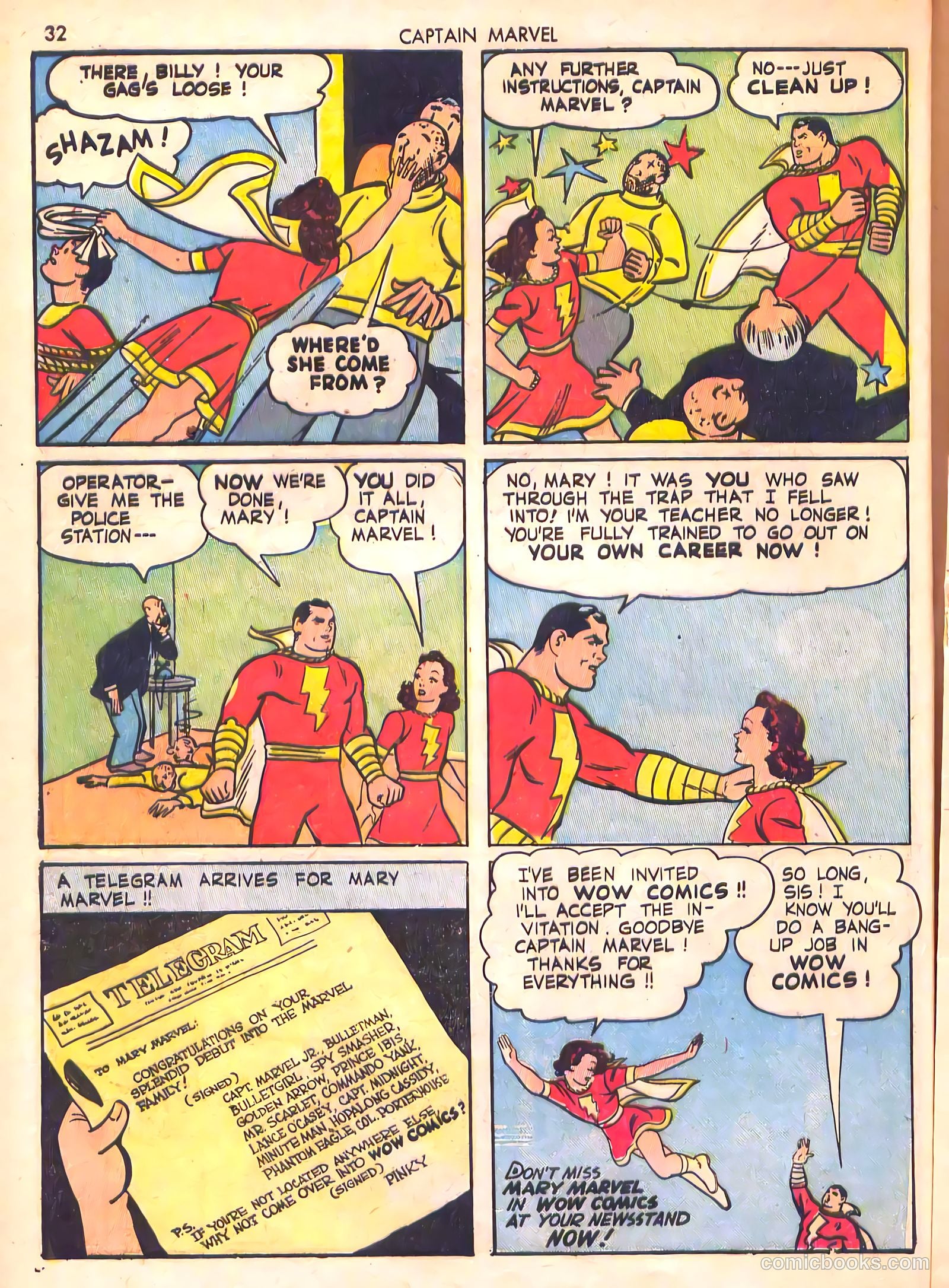 Captain Marvel Adventures #19 — page 32 of 68