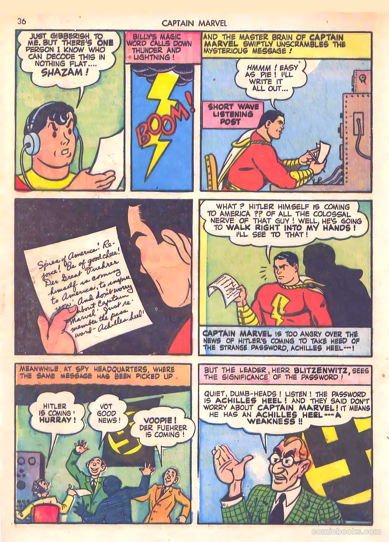 Captain Marvel Adventures #19 — page 36 of 68