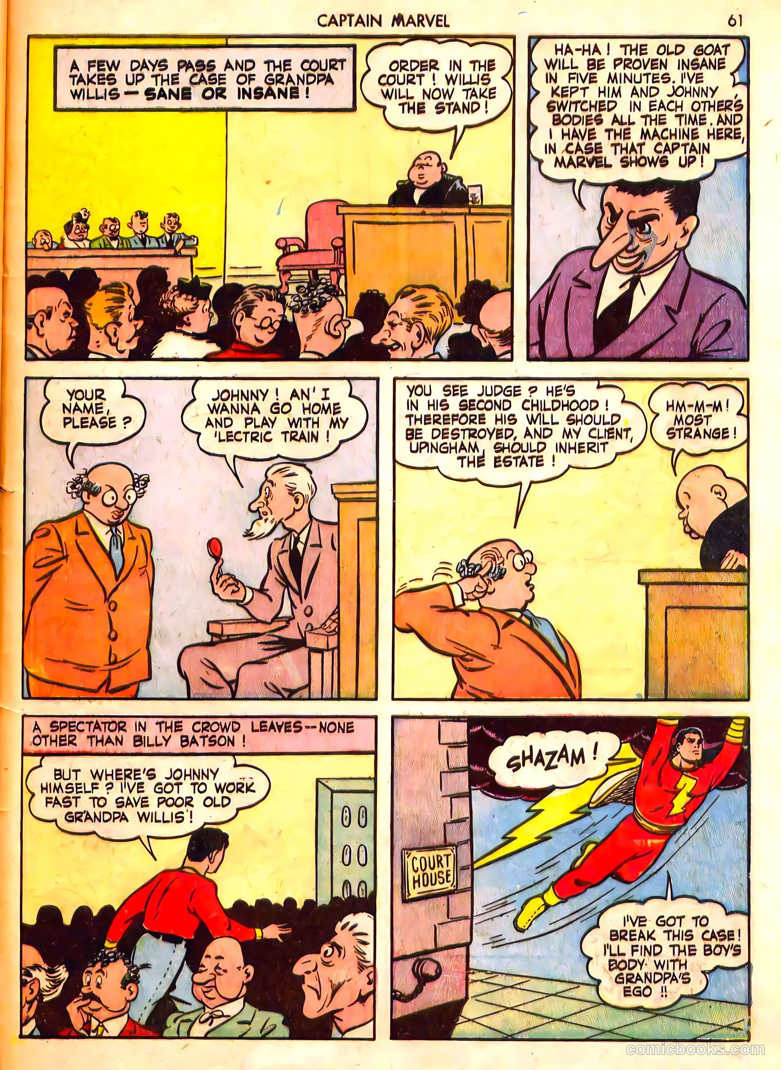 Captain Marvel Adventures #19 — page 61 of 68