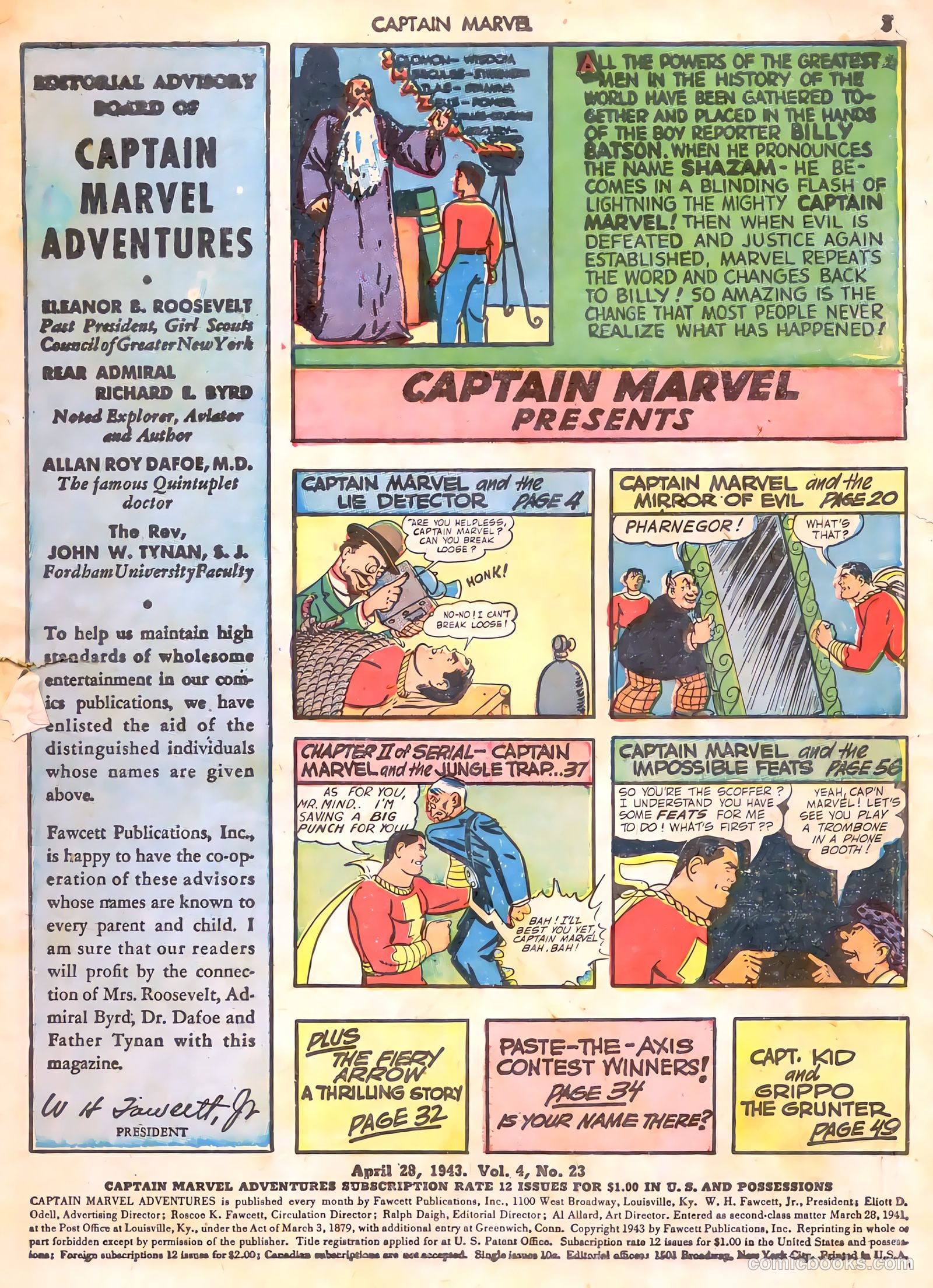 Captain Marvel Adventures #23 — page 3 of 68