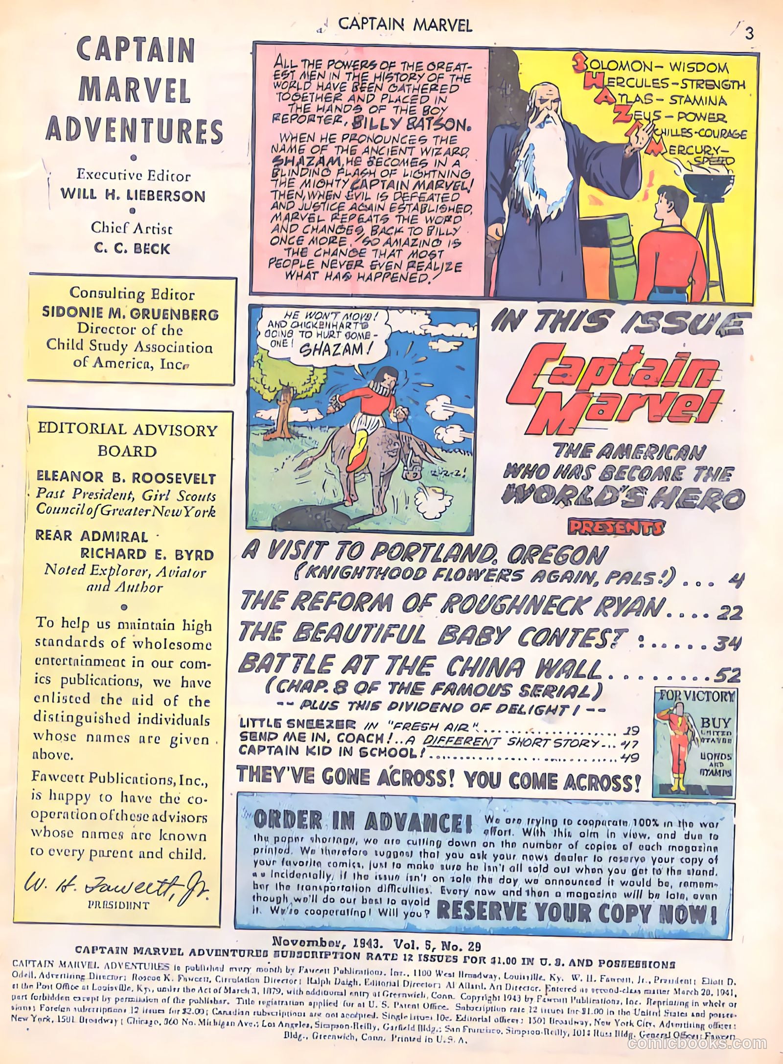 Captain Marvel Adventures #29 — page 3 of 68