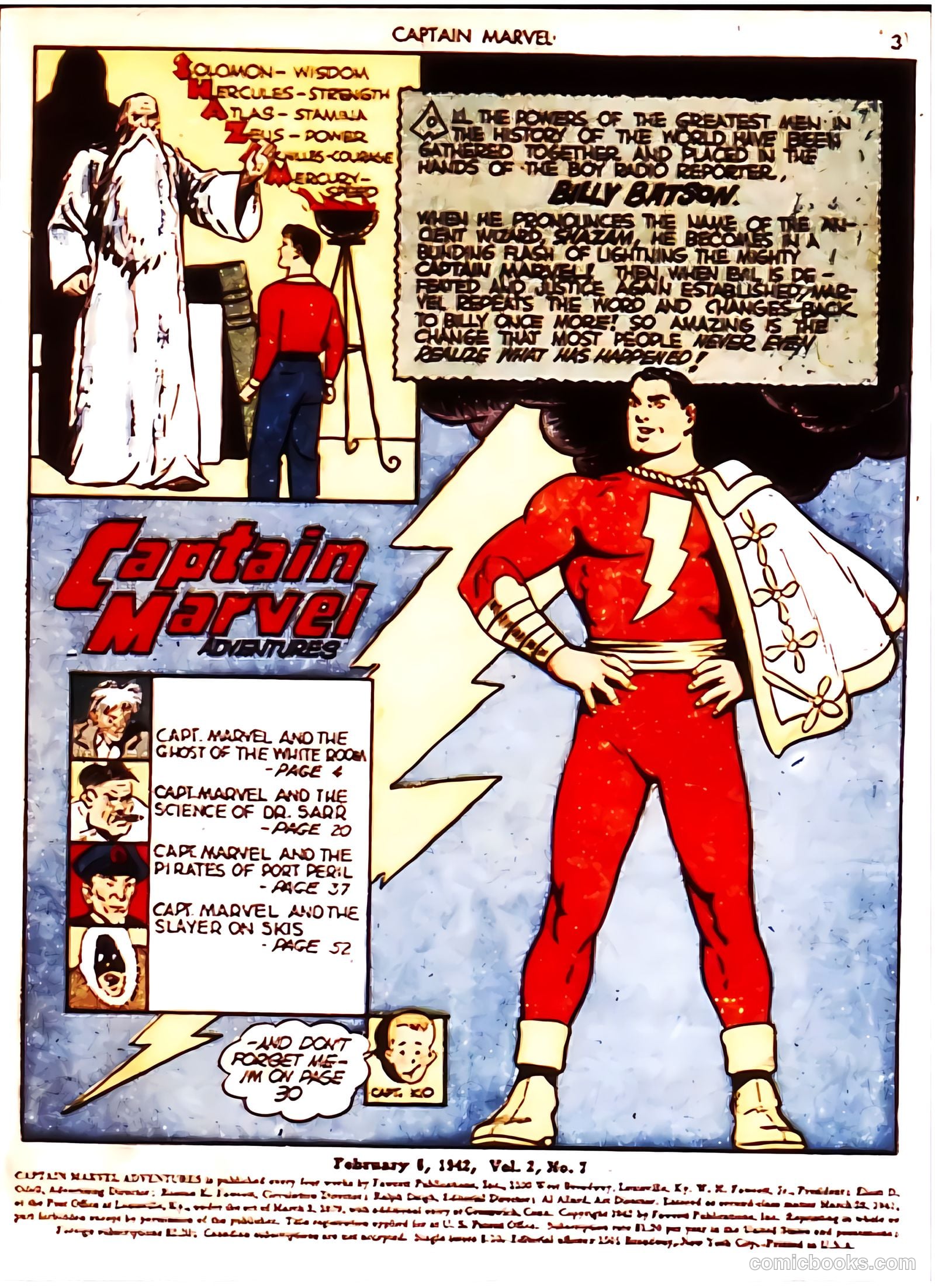 Captain Marvel Adventures #7 — page 3 of 67