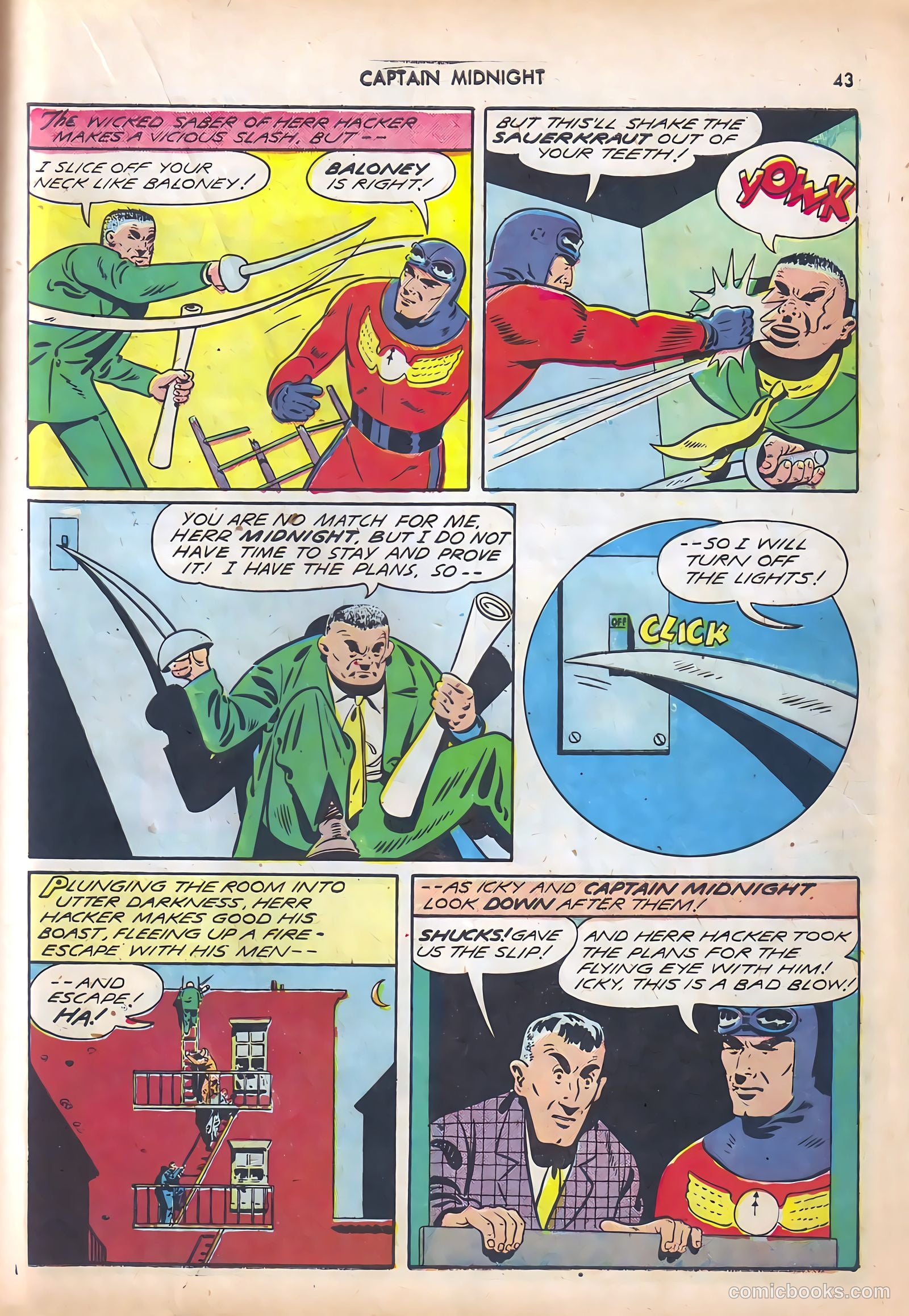 Captain Midnight #10 — page 43 of 68