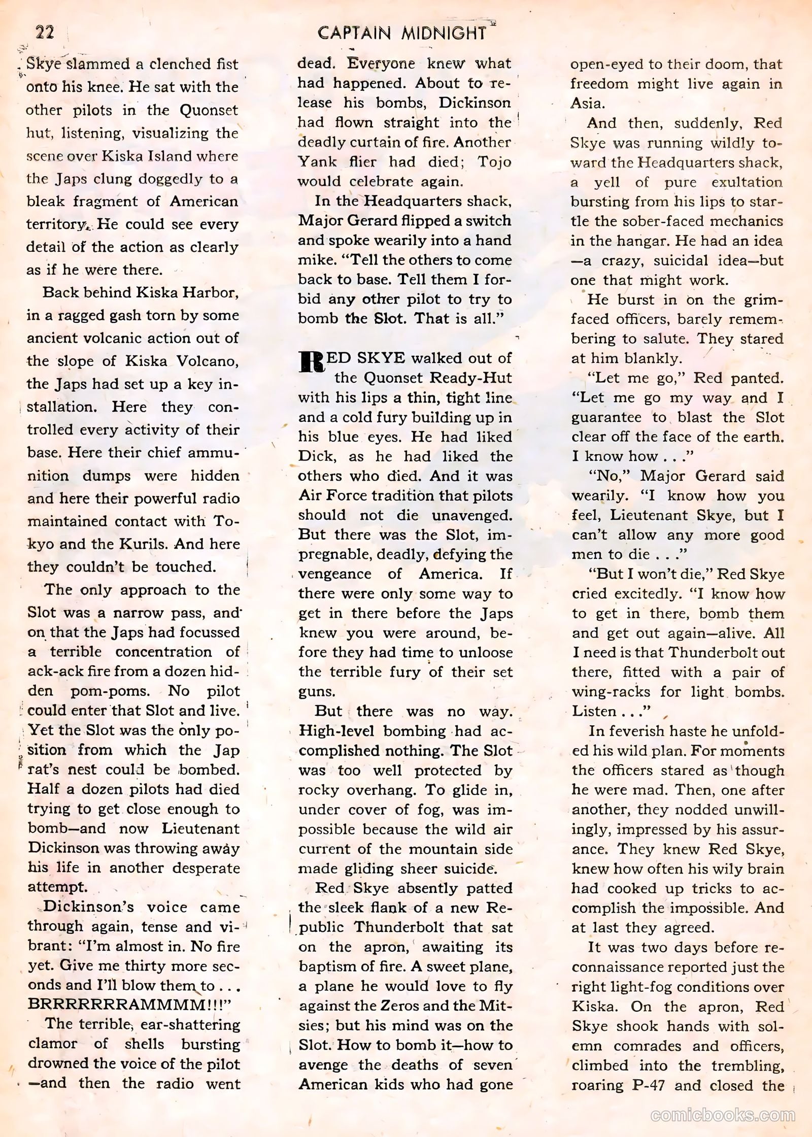 Captain Midnight #12 — page 22 of 68