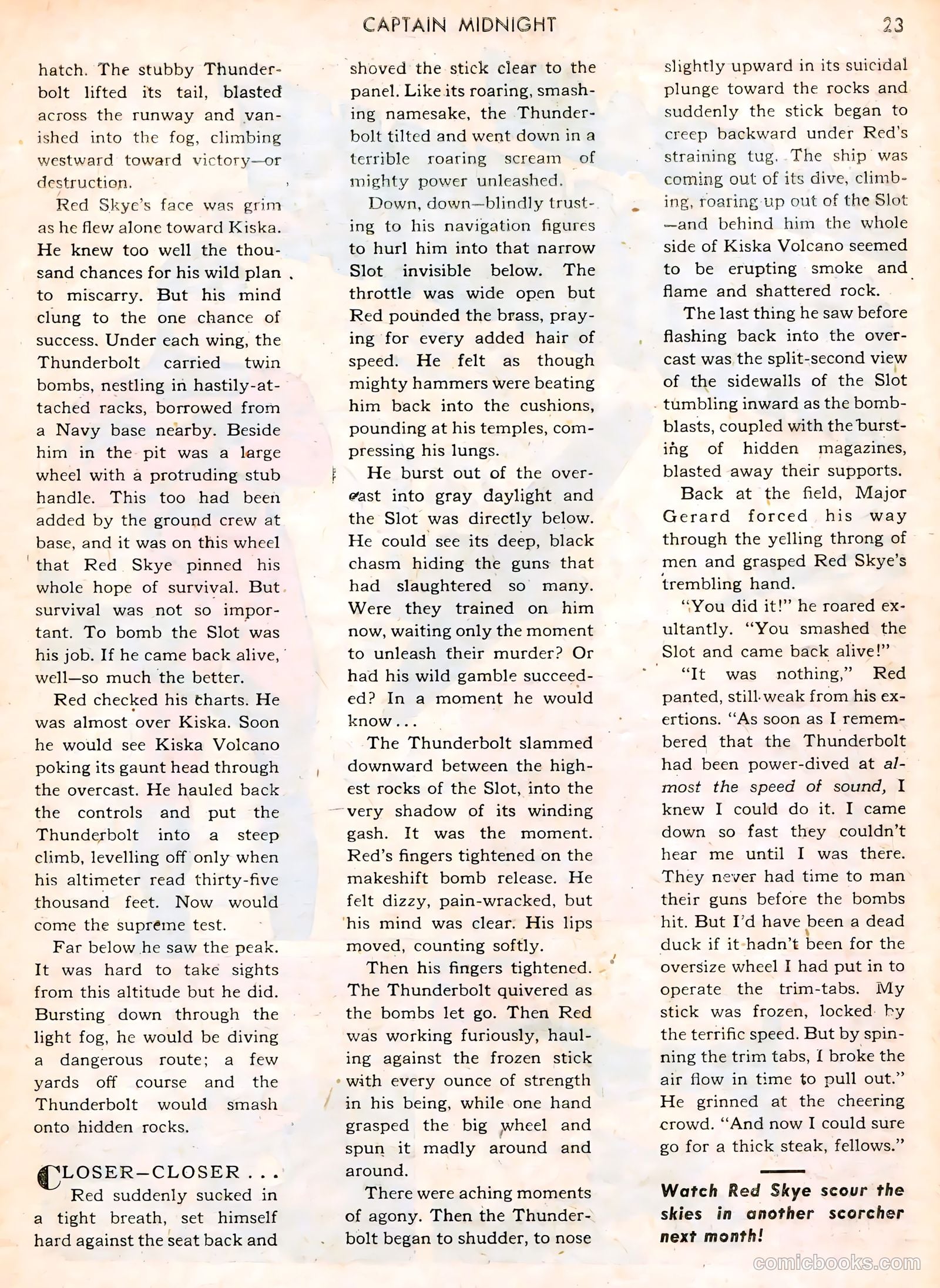 Captain Midnight #12 — page 23 of 68