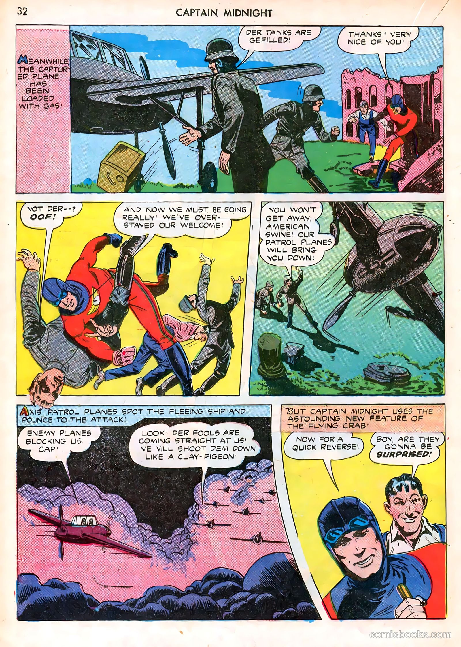 Captain Midnight #12 — page 32 of 68