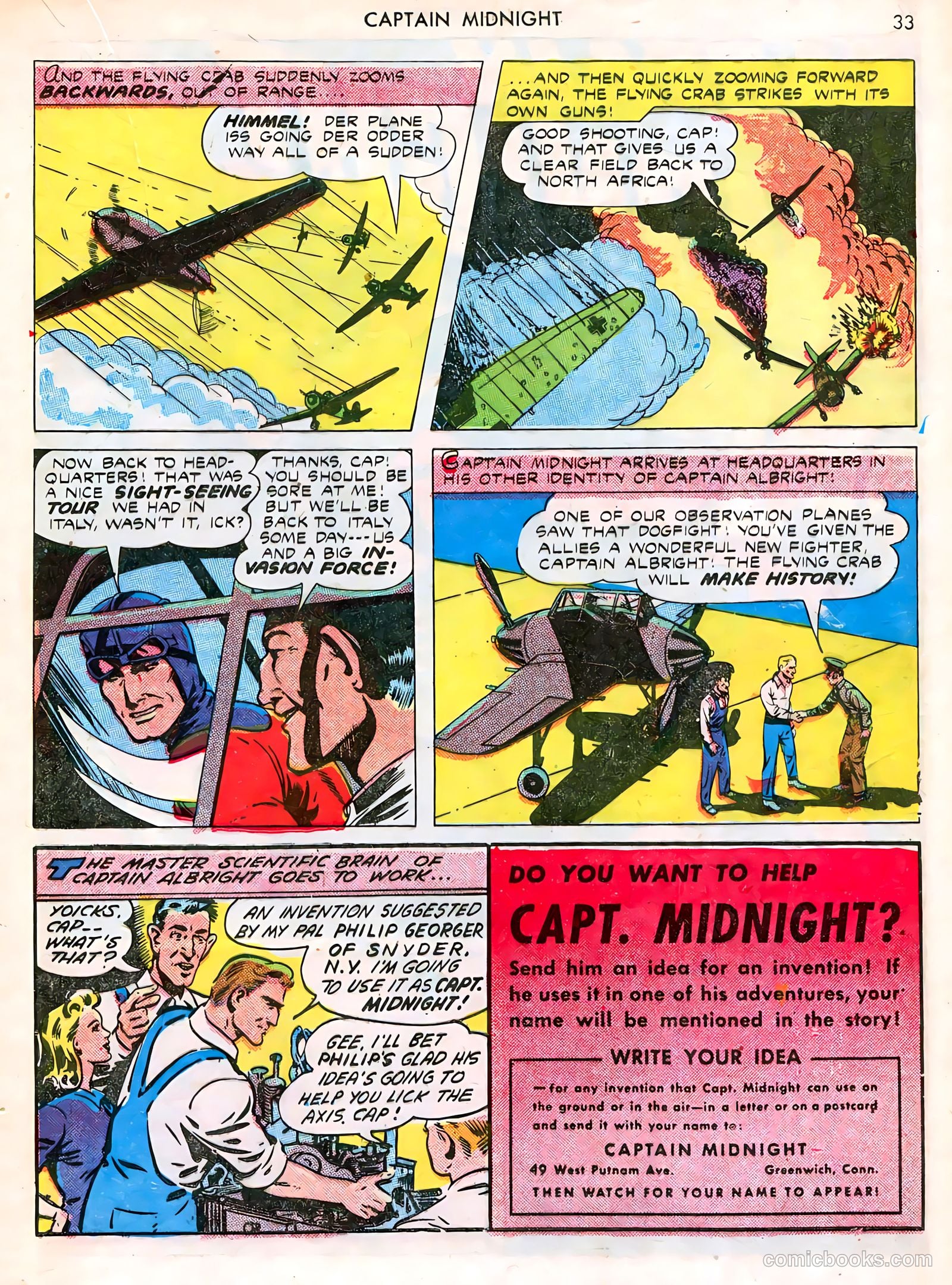 Captain Midnight #12 — page 33 of 68
