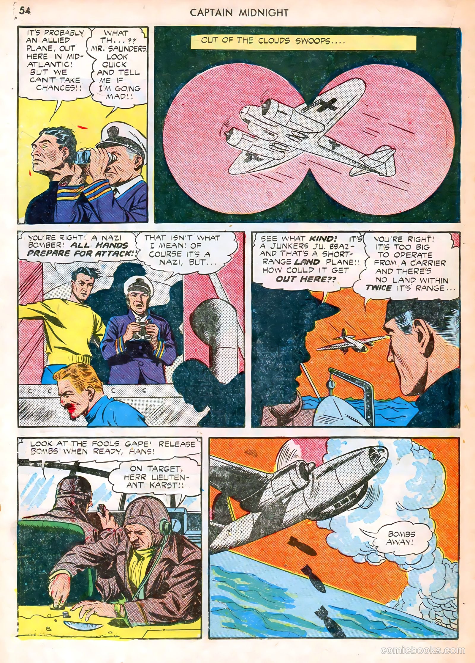 Captain Midnight #12 — page 54 of 68