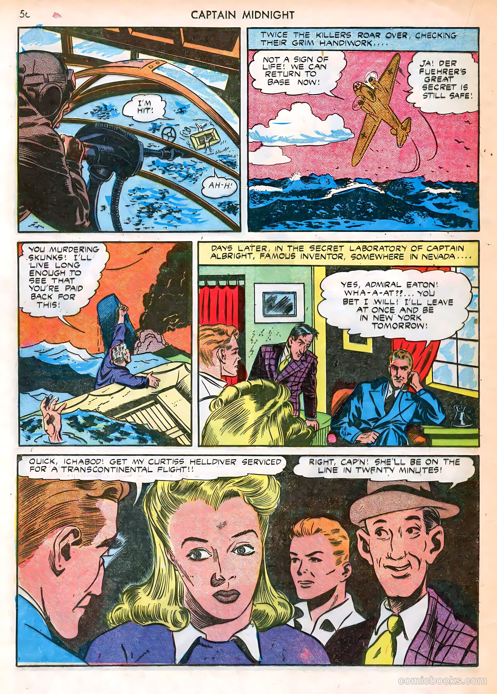 Captain Midnight #12 — page 56 of 68