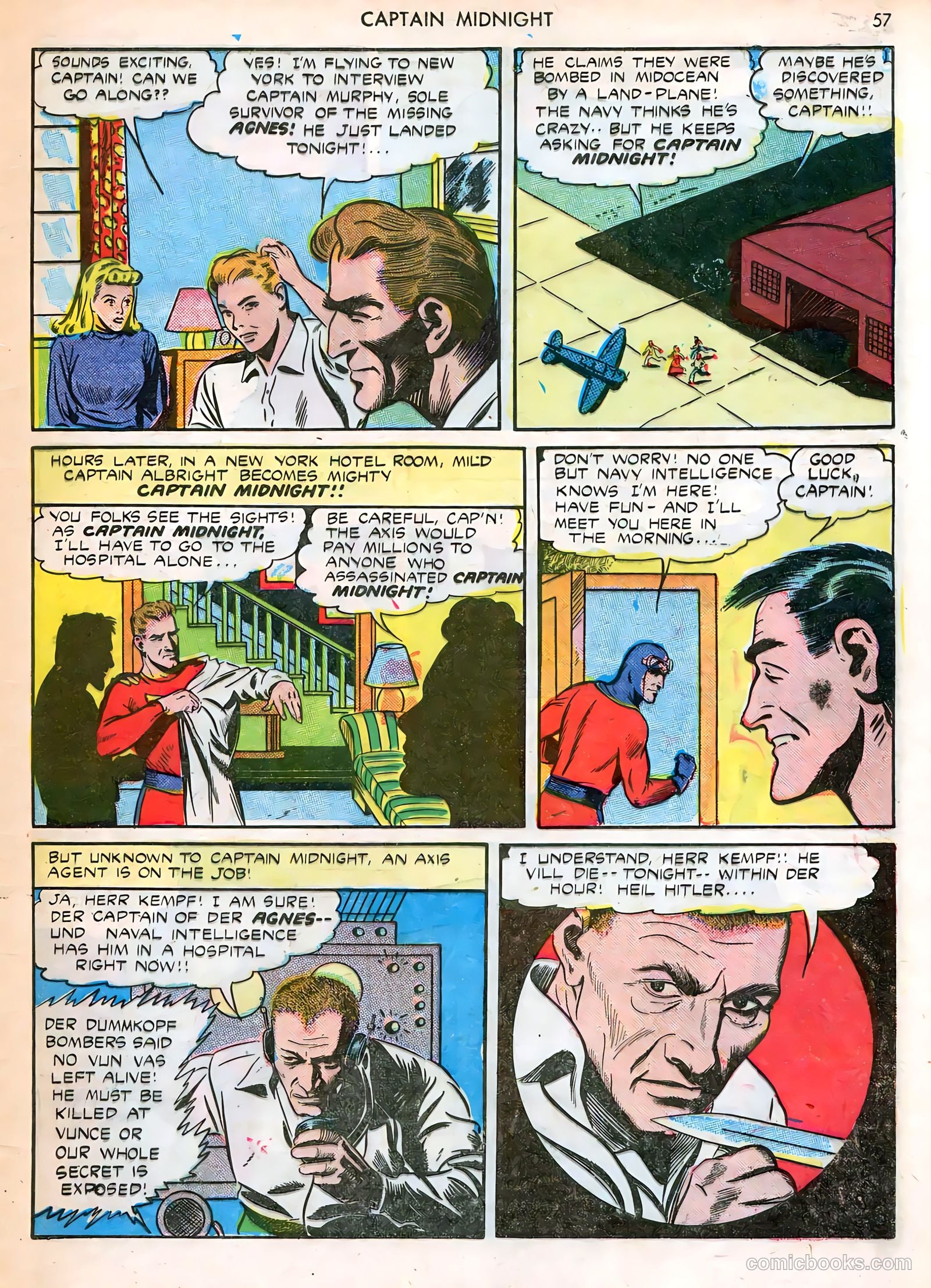 Captain Midnight #12 — page 57 of 68