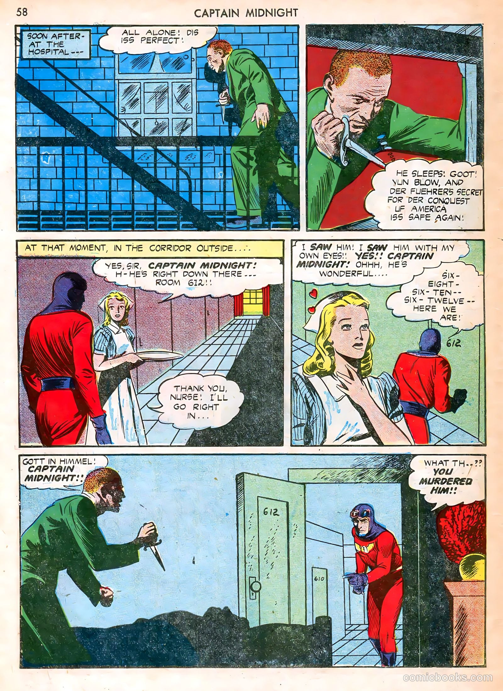 Captain Midnight #12 — page 58 of 68