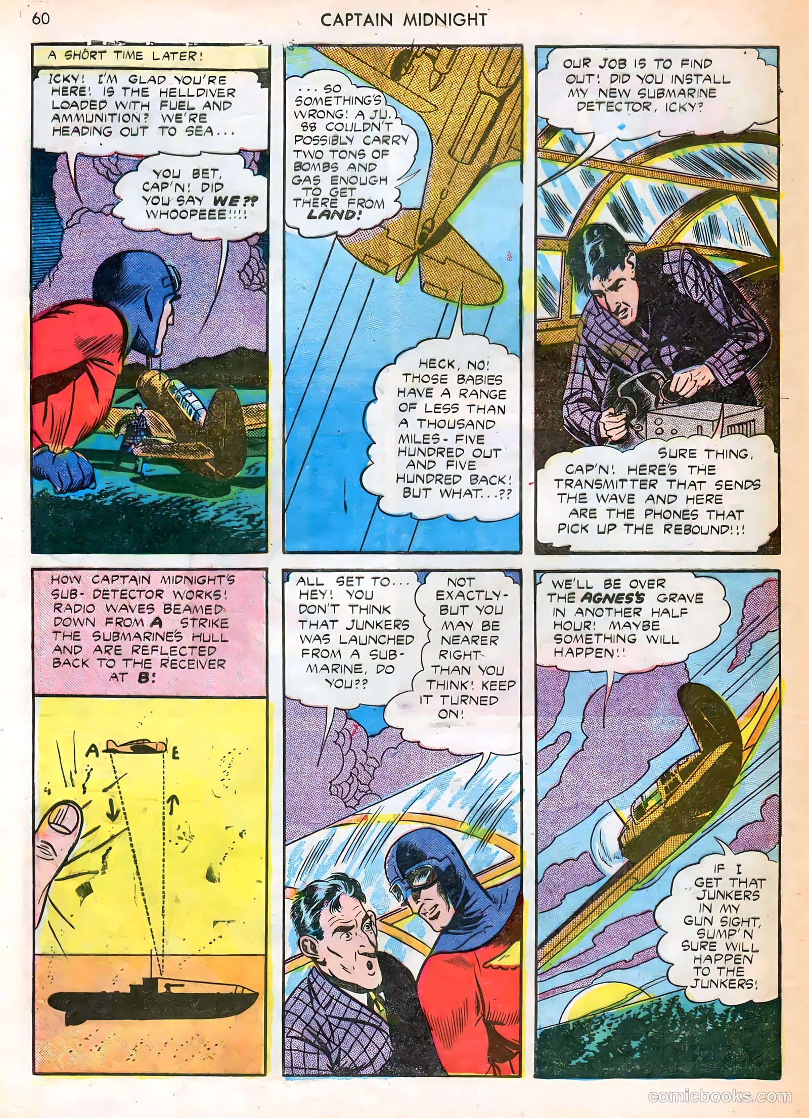 Captain Midnight #12 — page 60 of 68