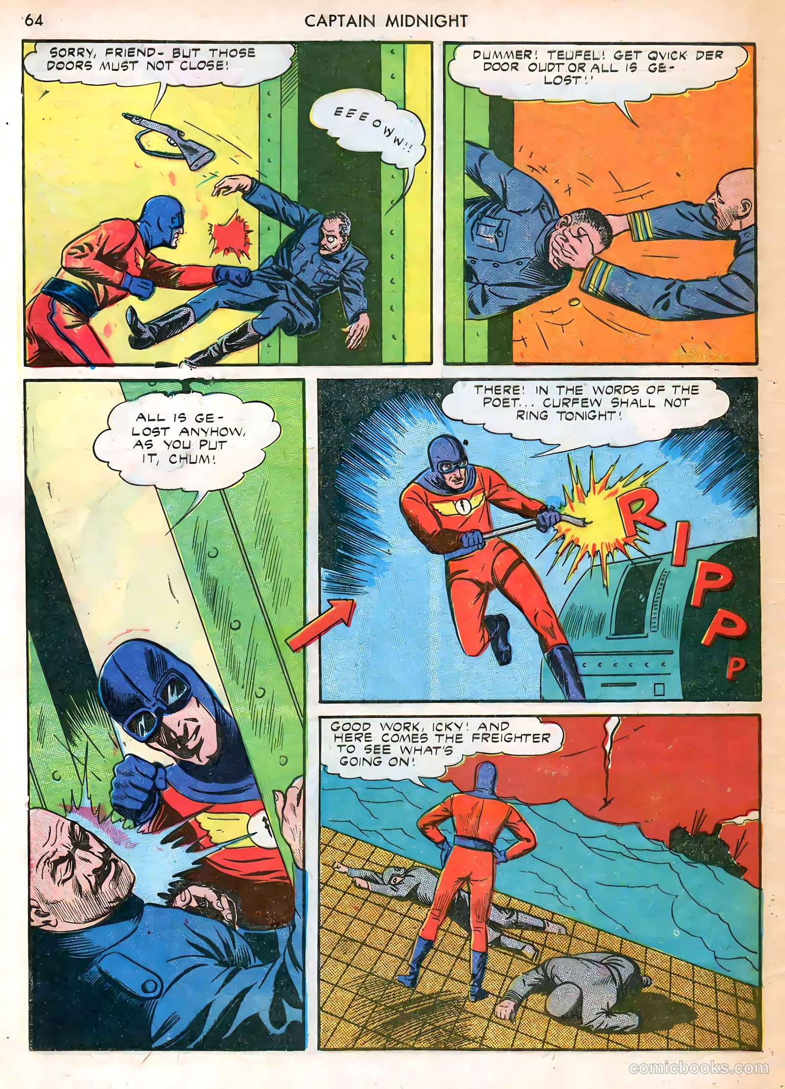 Captain Midnight #12 — page 64 of 68