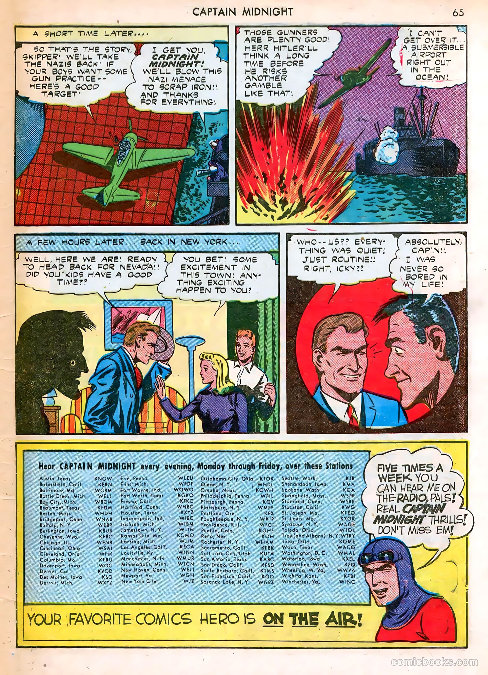 Captain Midnight #12 — page 65 of 68