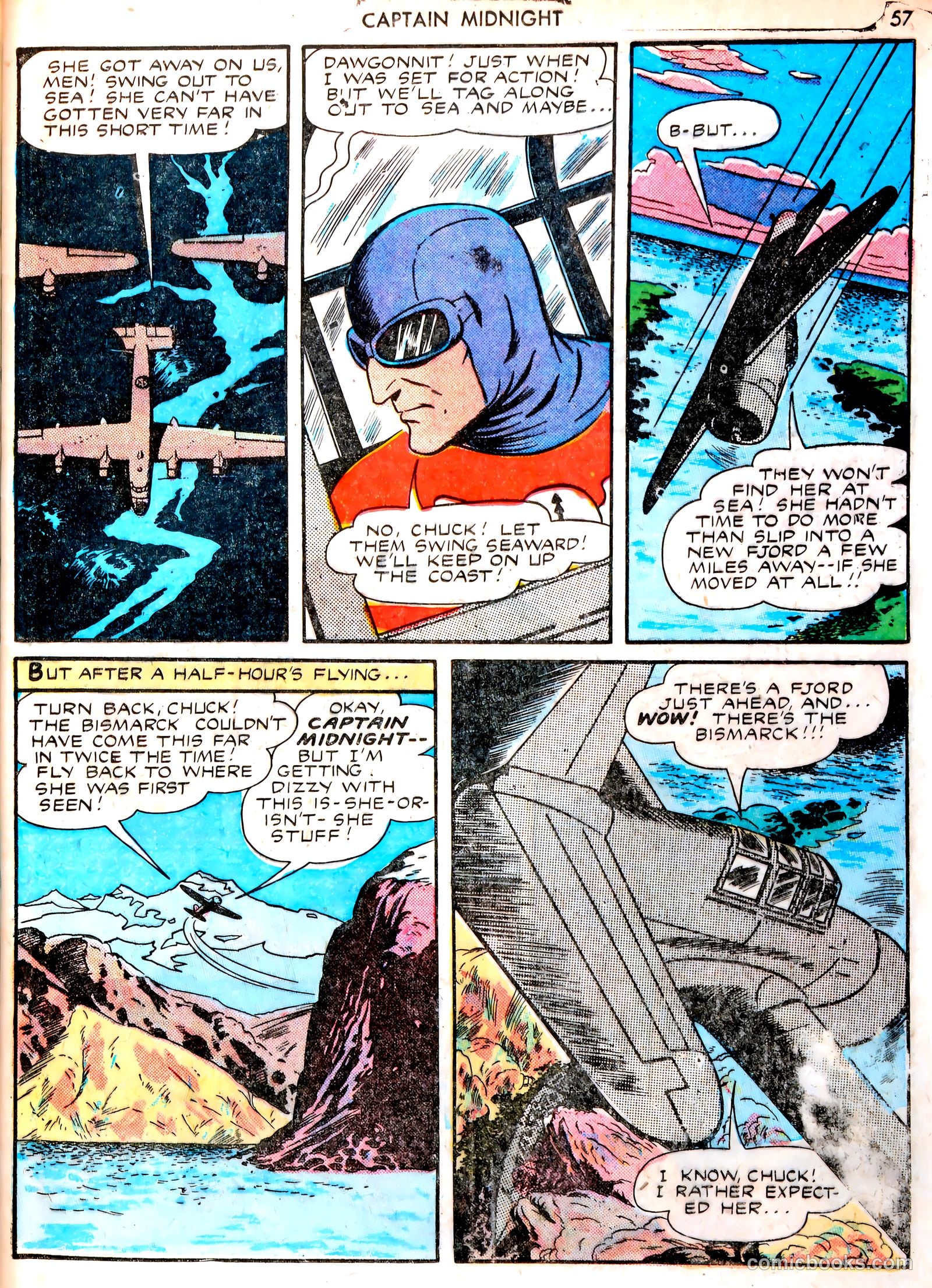 Captain Midnight #13 — page 56 of 67