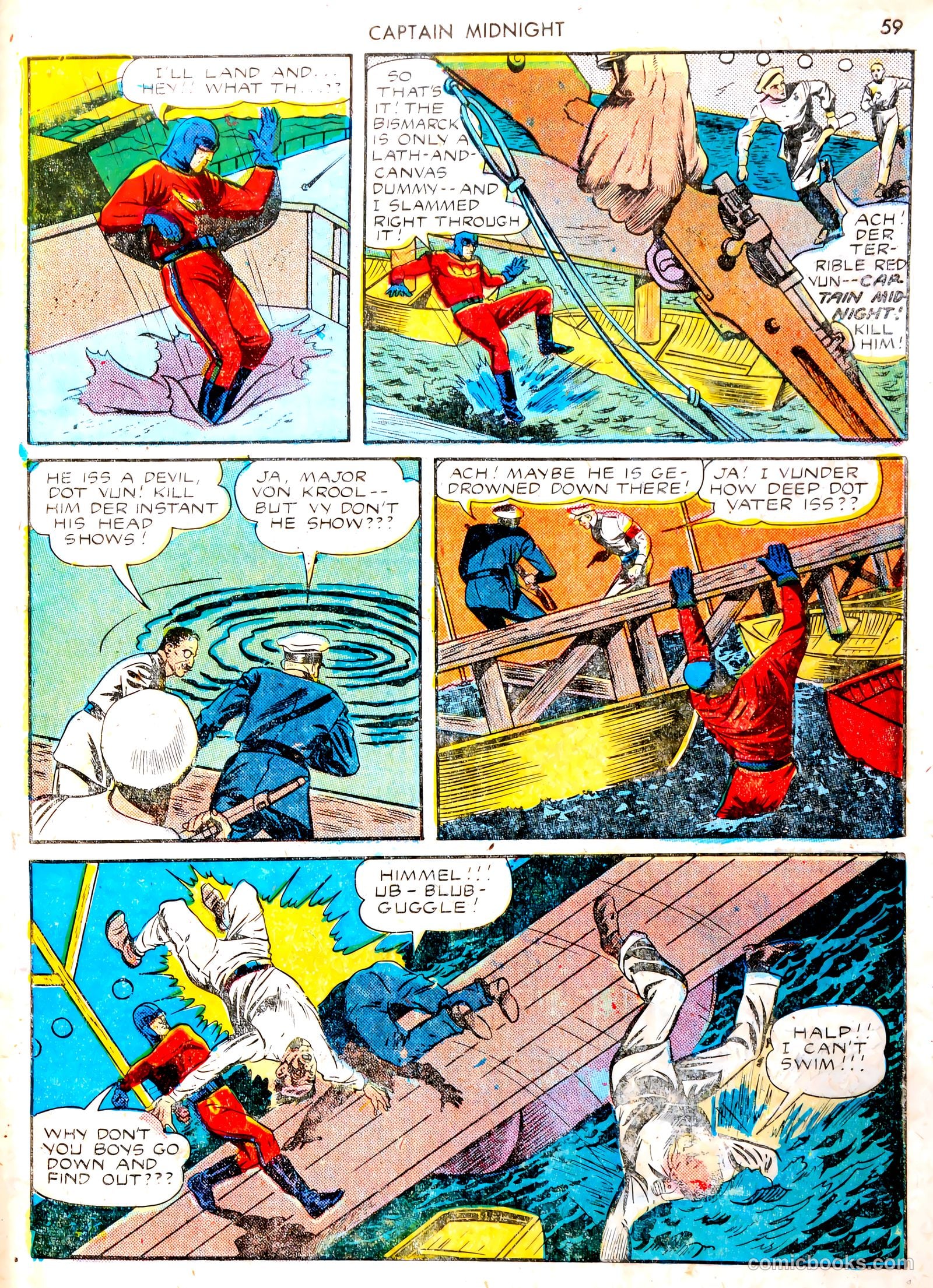 Captain Midnight #13 — page 58 of 67