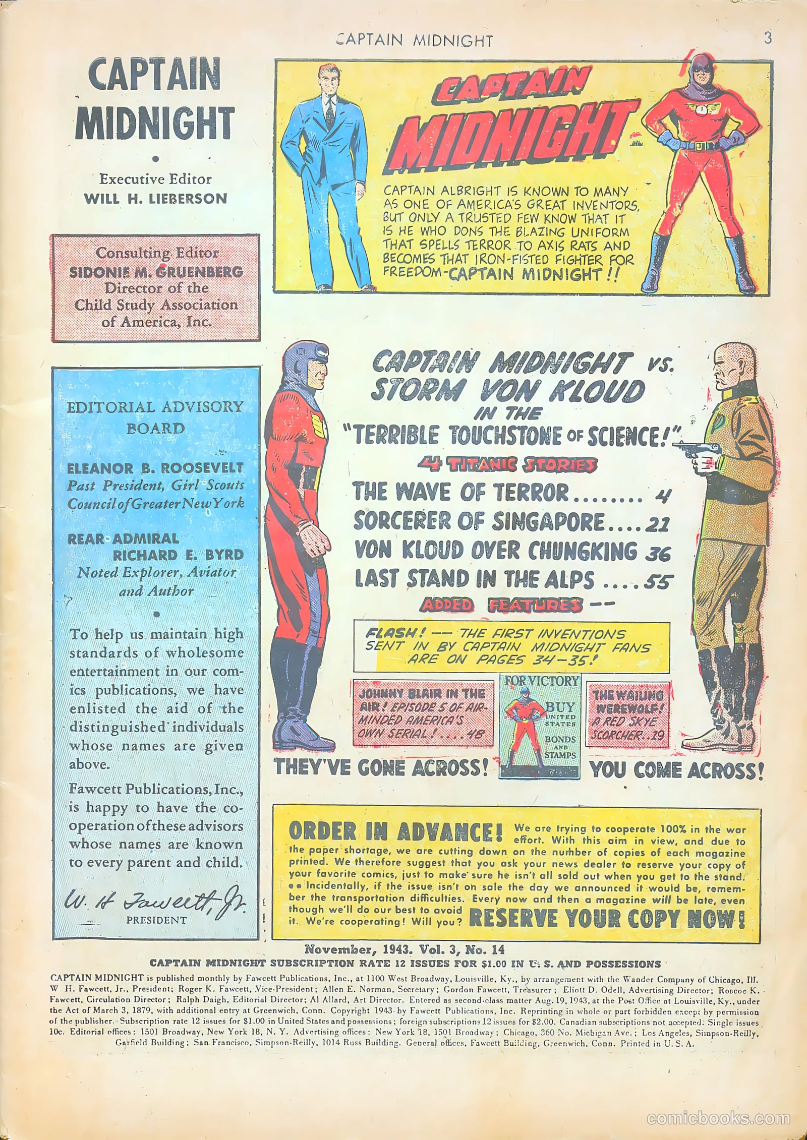 Captain Midnight #14 — page 3 of 67