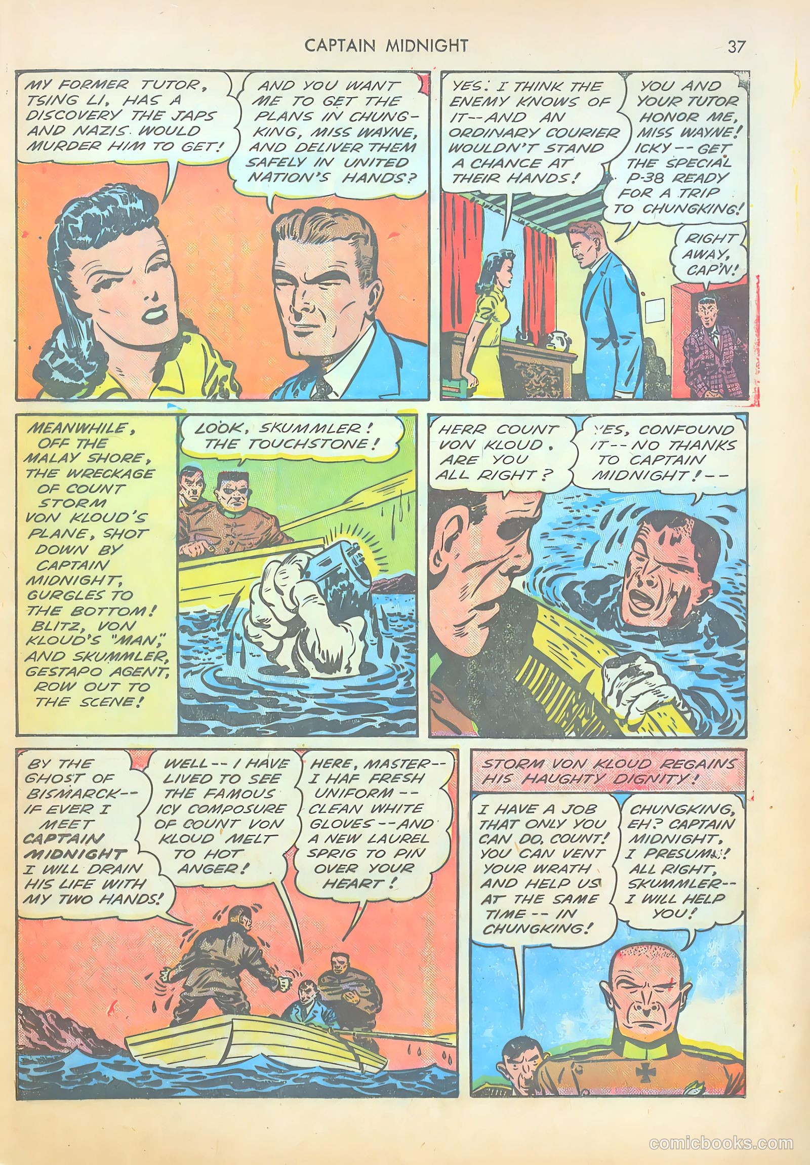 Captain Midnight #14 — page 36 of 67