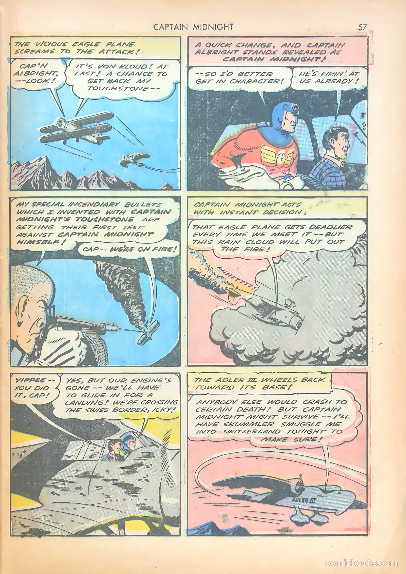 Captain Midnight #14 — page 56 of 67