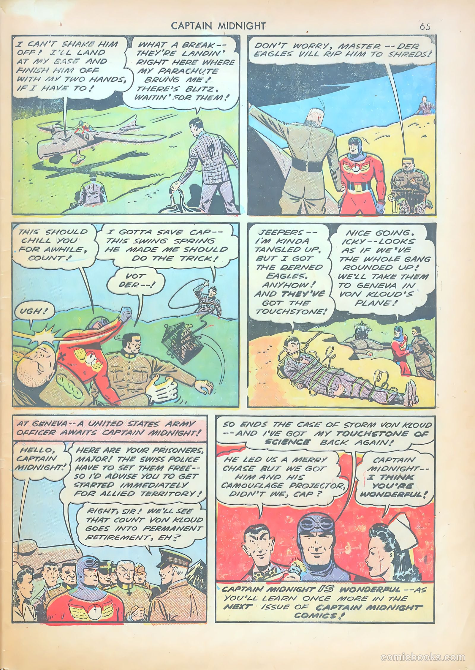 Captain Midnight #14 — page 64 of 67