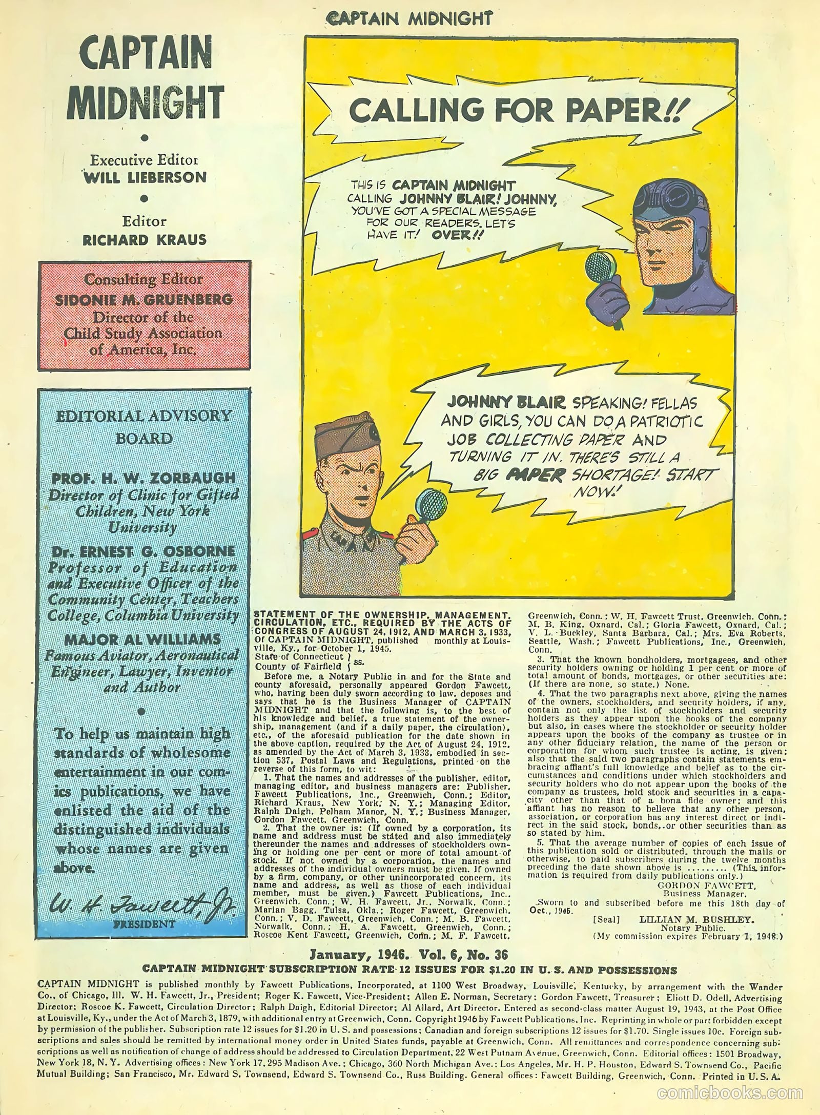 Captain Midnight #36 — page 3 of 37
