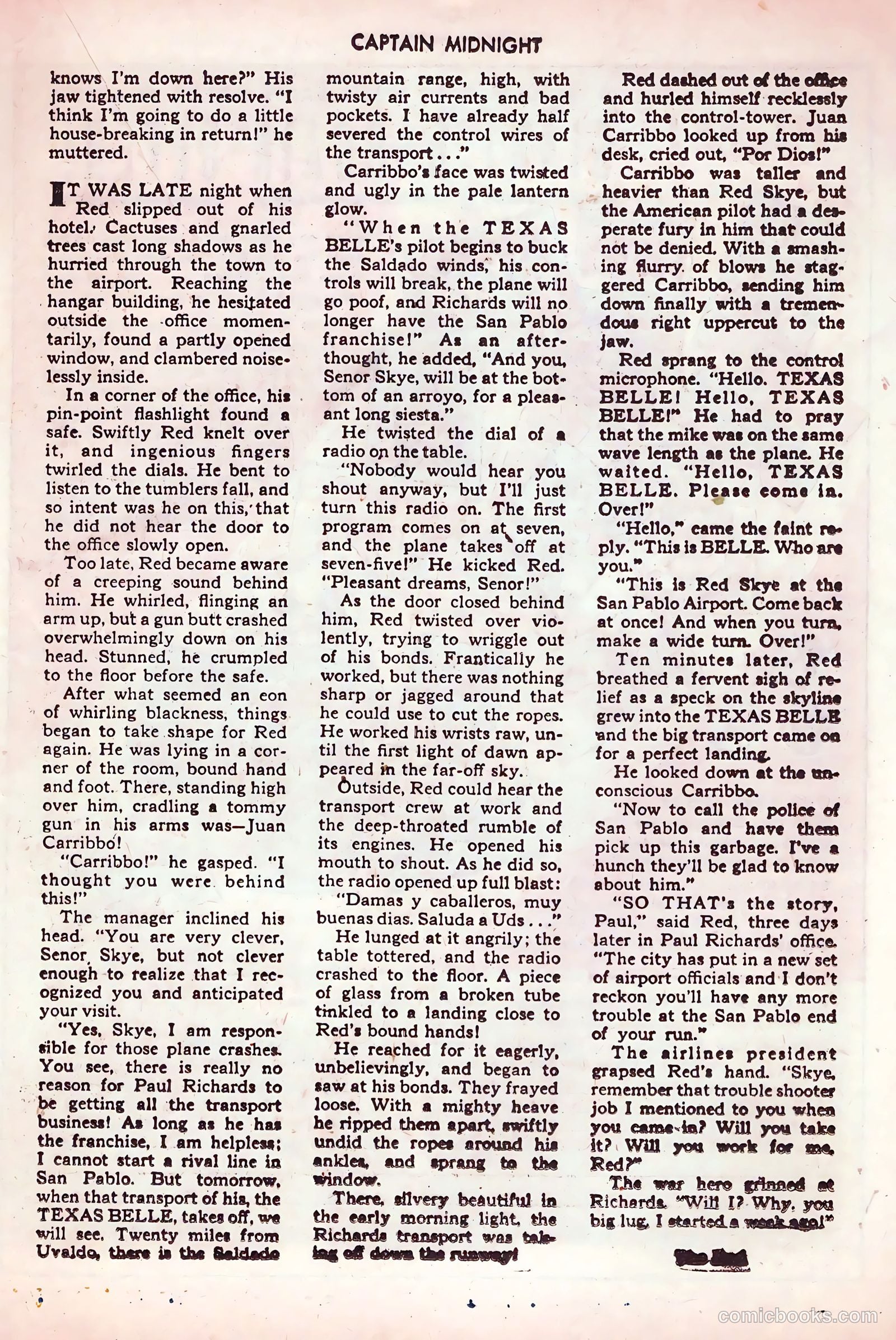 Captain Midnight #41 — page 35 of 52