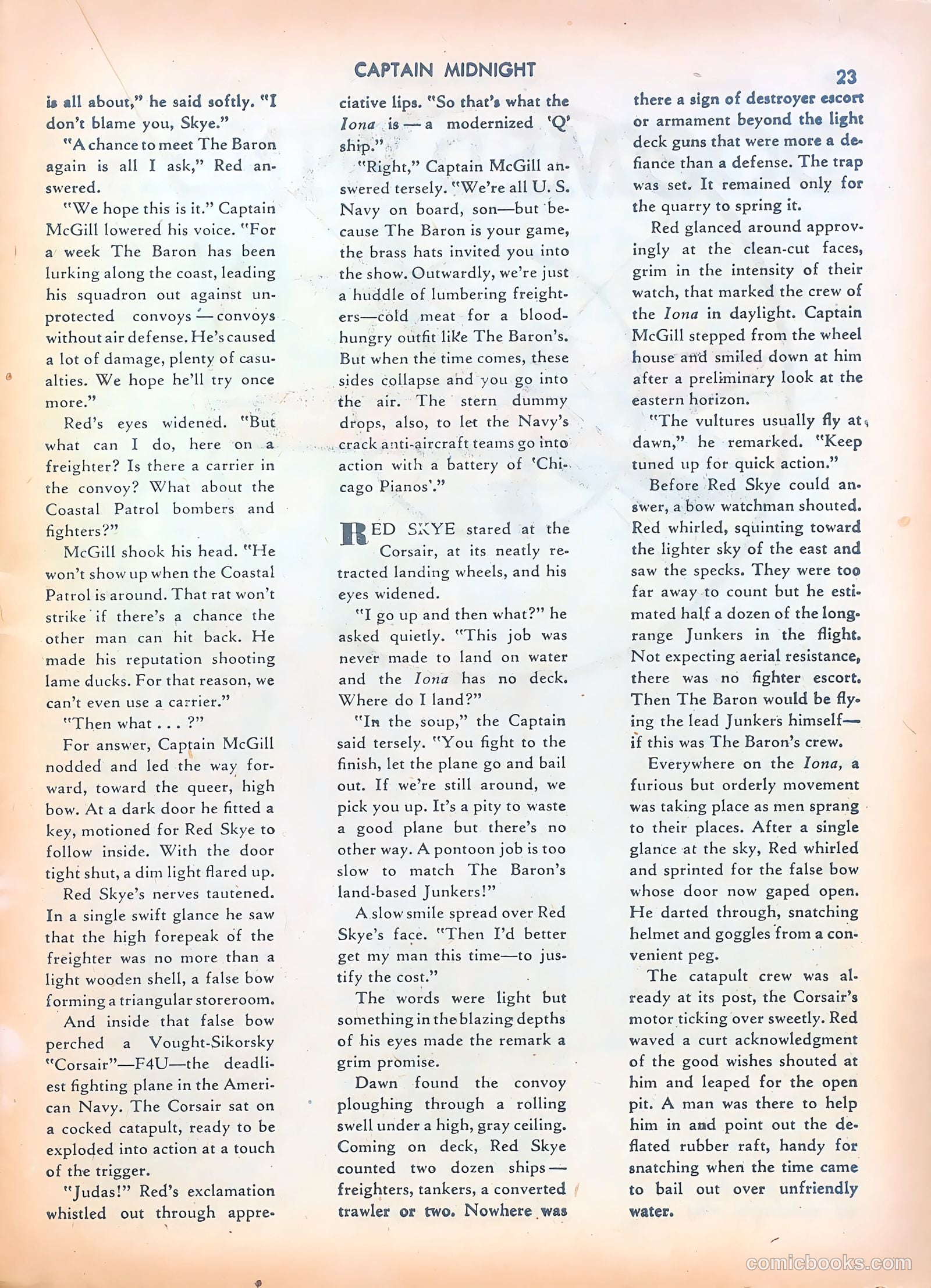 Captain Midnight #7 — page 23 of 68
