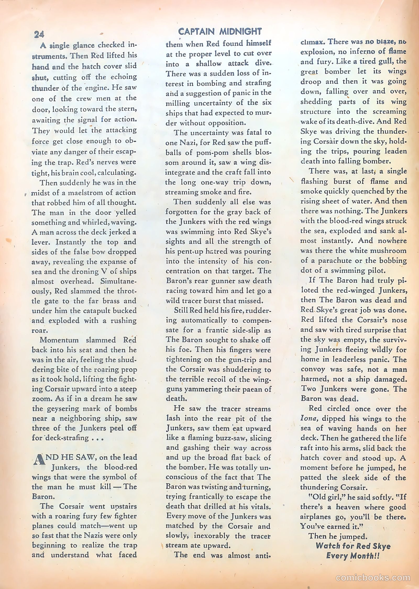 Captain Midnight #7 — page 24 of 68