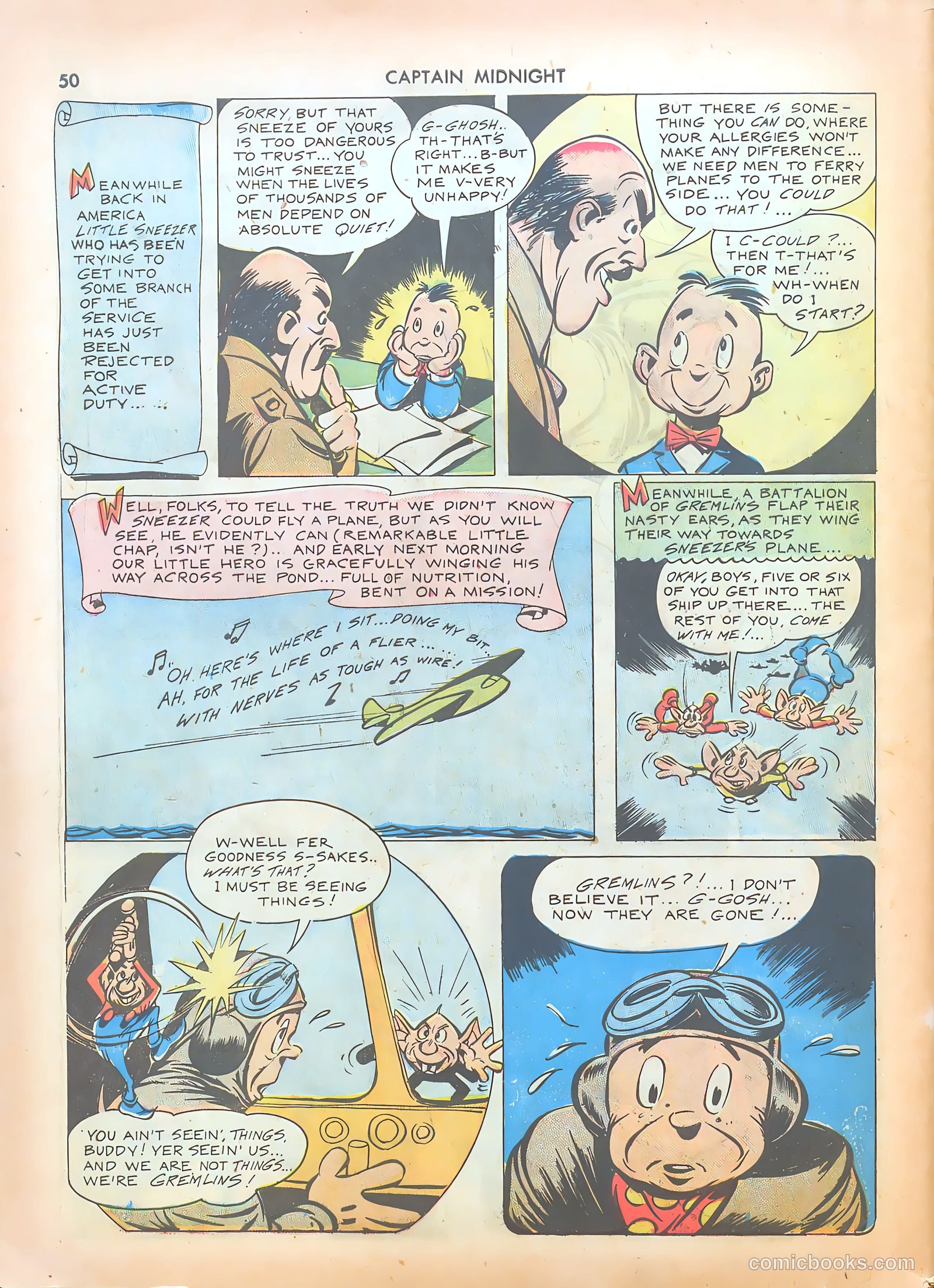 Captain Midnight #7 — page 50 of 68