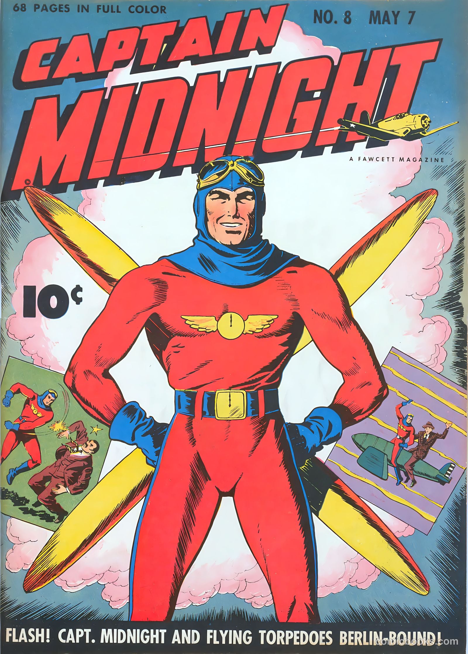 Captain Midnight #8 — page 1 of 68