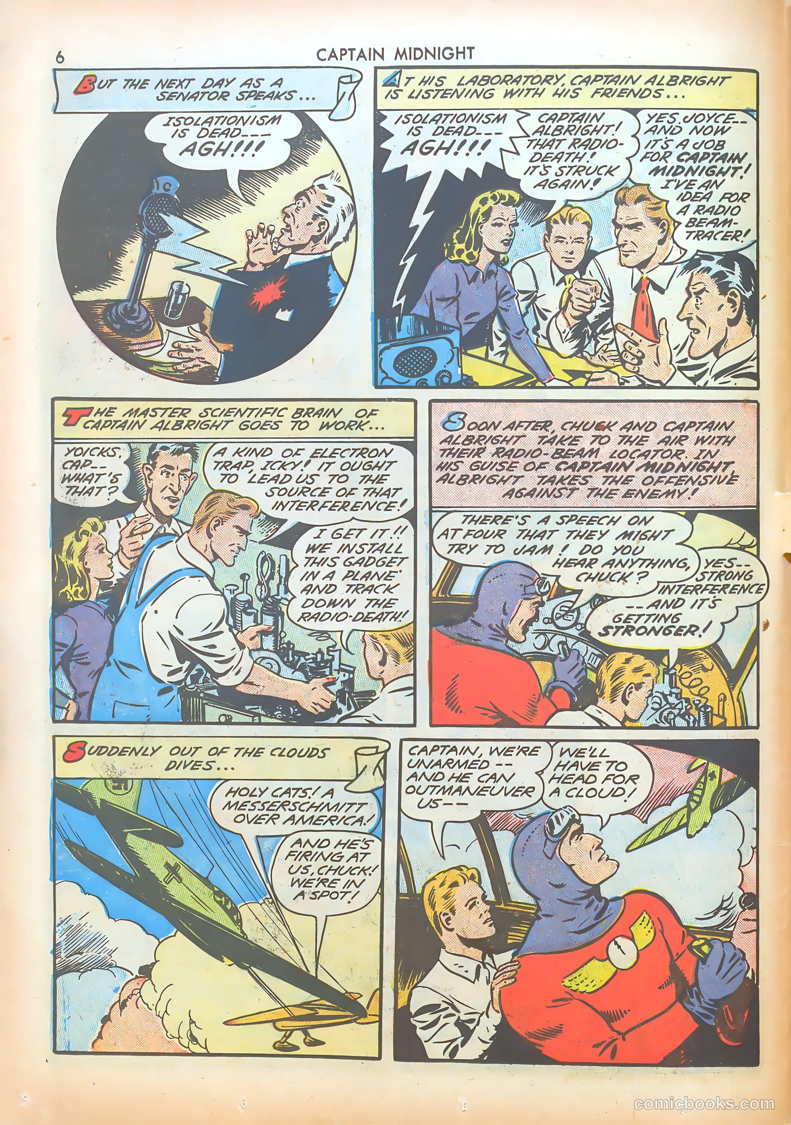 Captain Midnight #8 — page 6 of 68