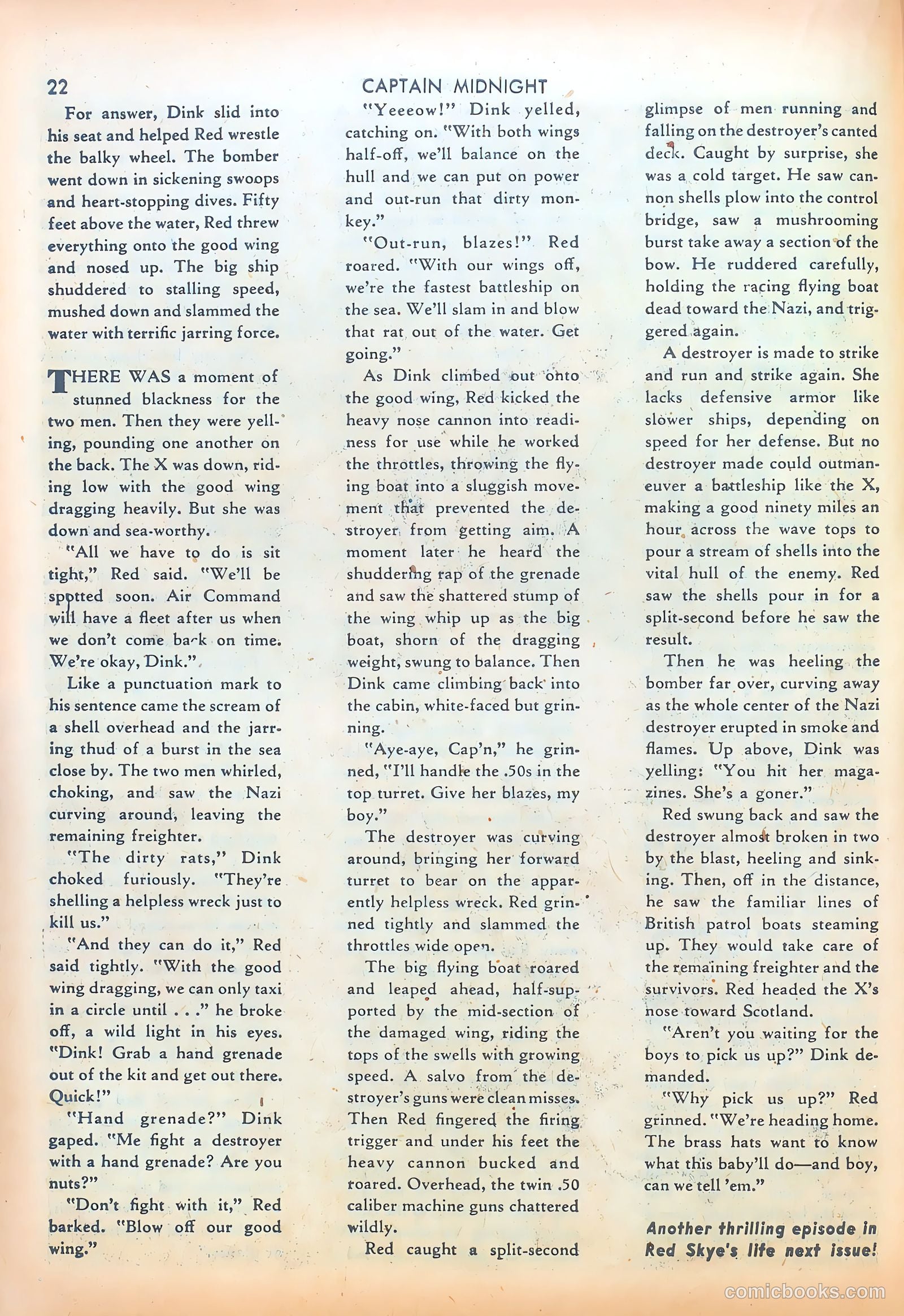 Captain Midnight #8 — page 22 of 68
