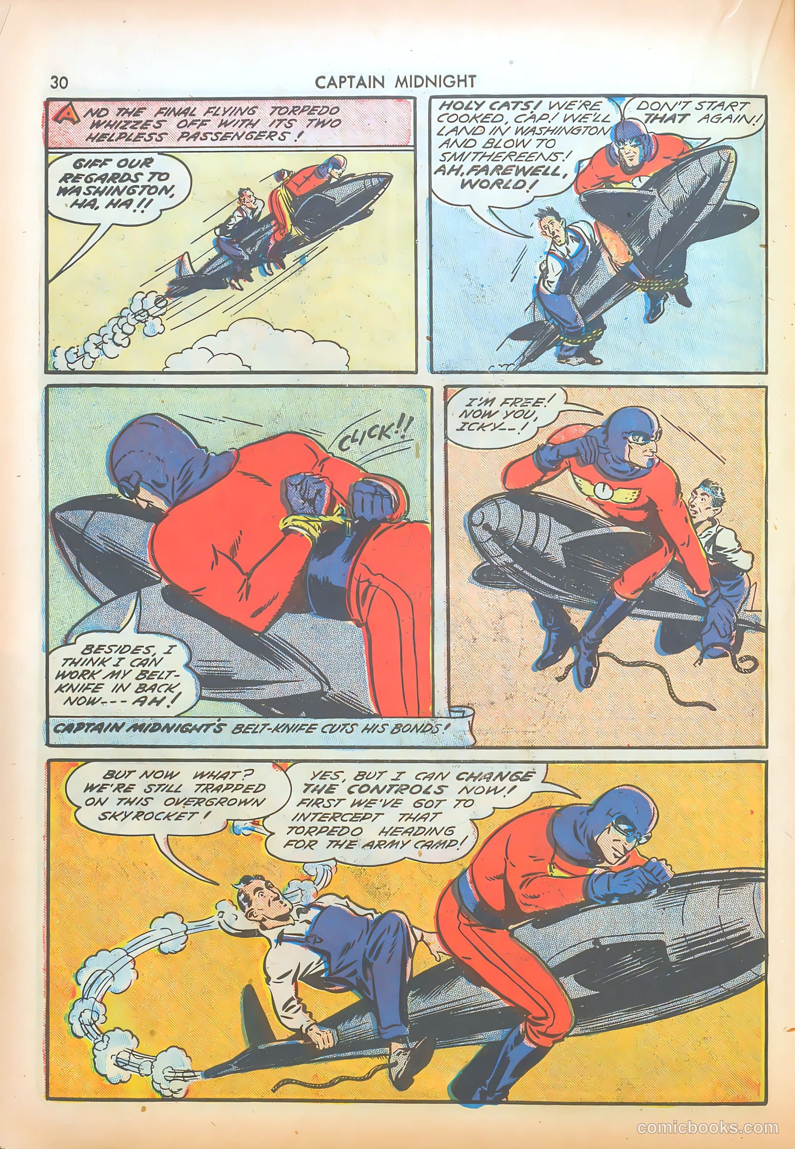 Captain Midnight #8 — page 30 of 68