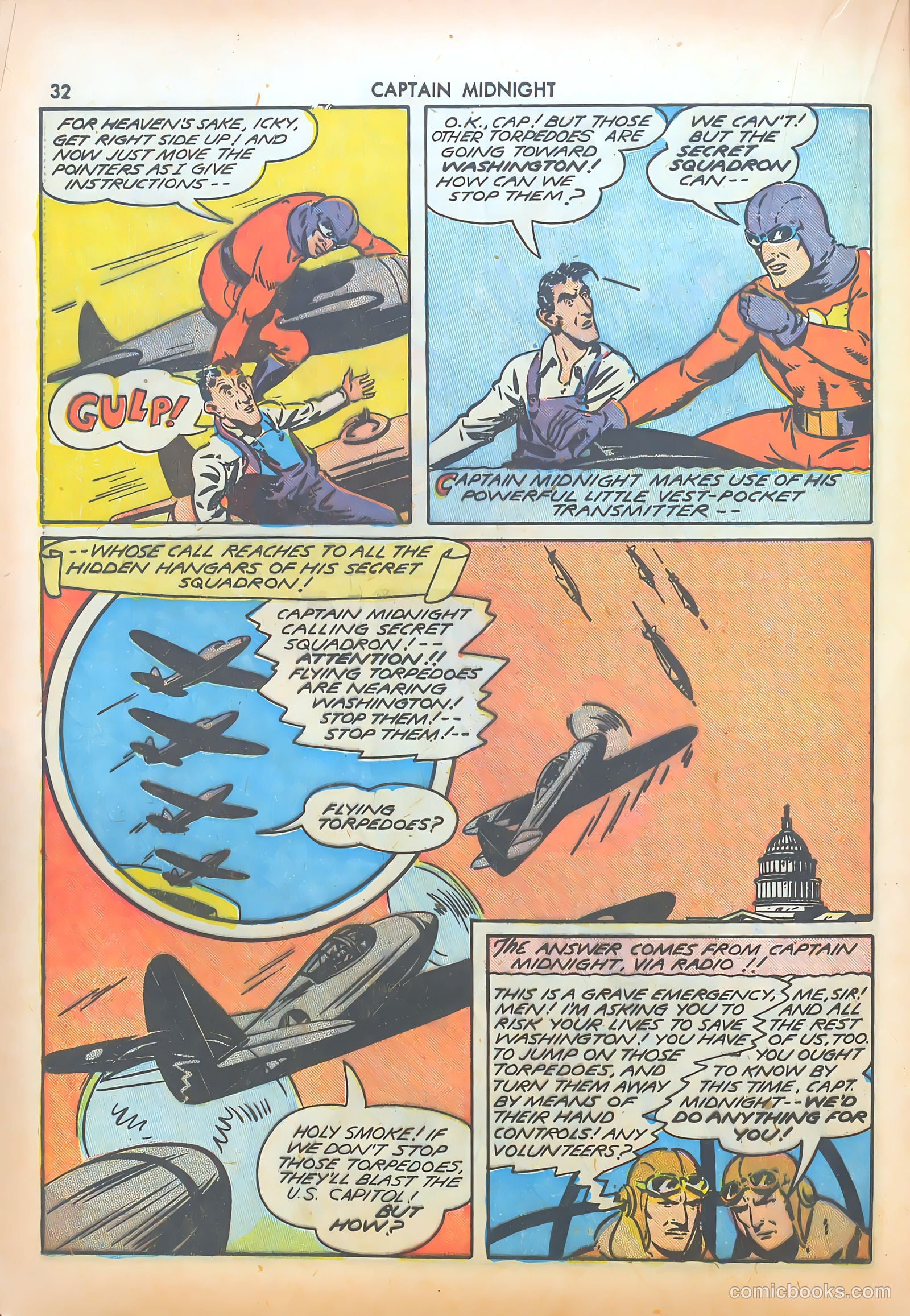 Captain Midnight #8 — page 32 of 68
