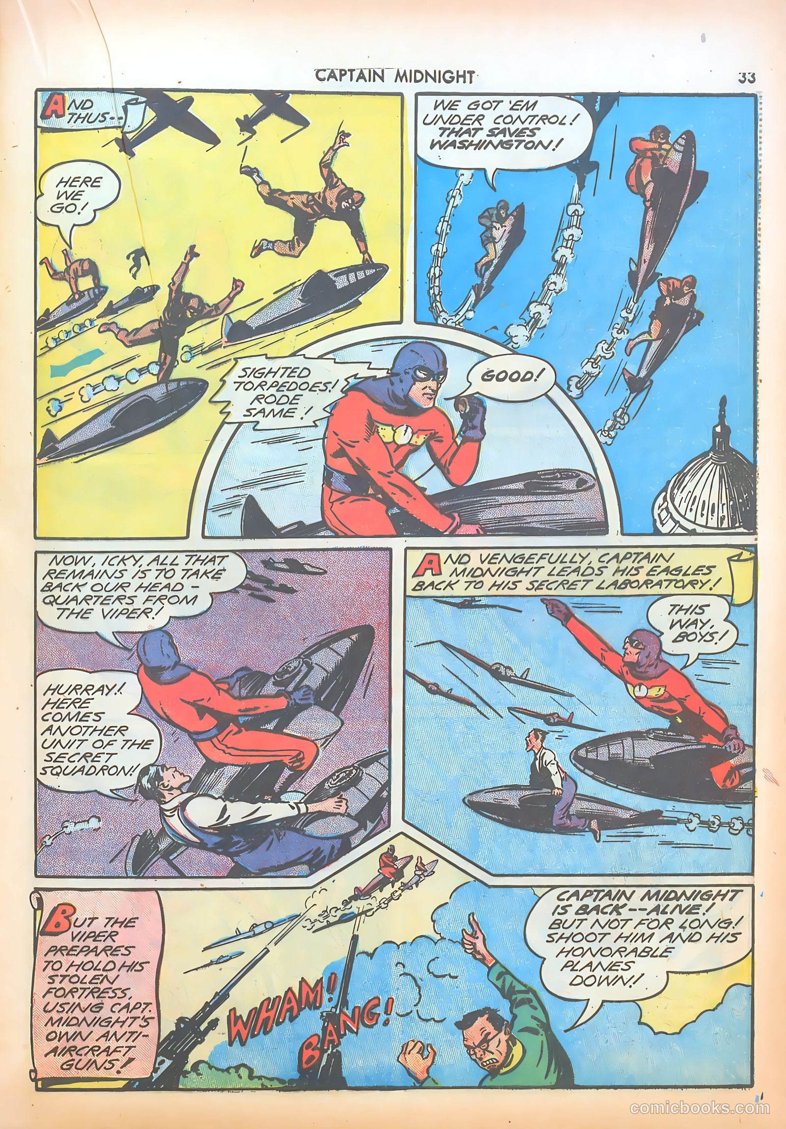 Captain Midnight #8 — page 33 of 68