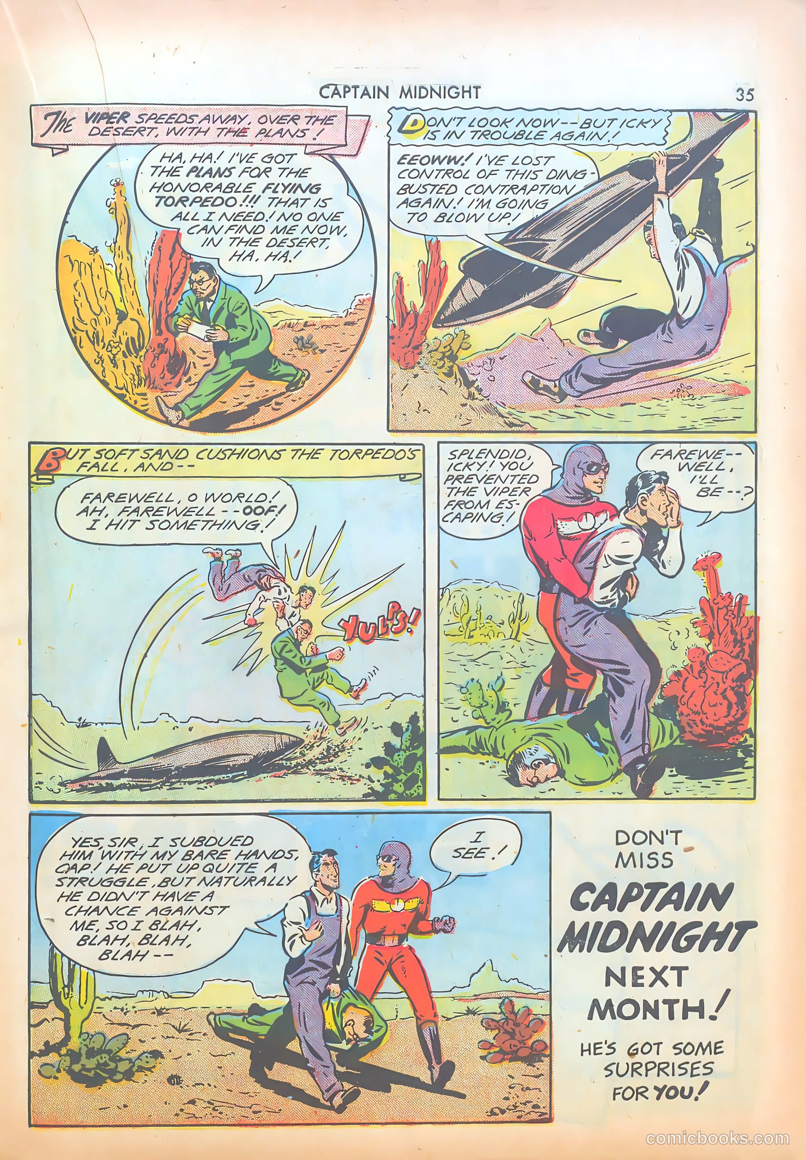 Captain Midnight #8 — page 35 of 68