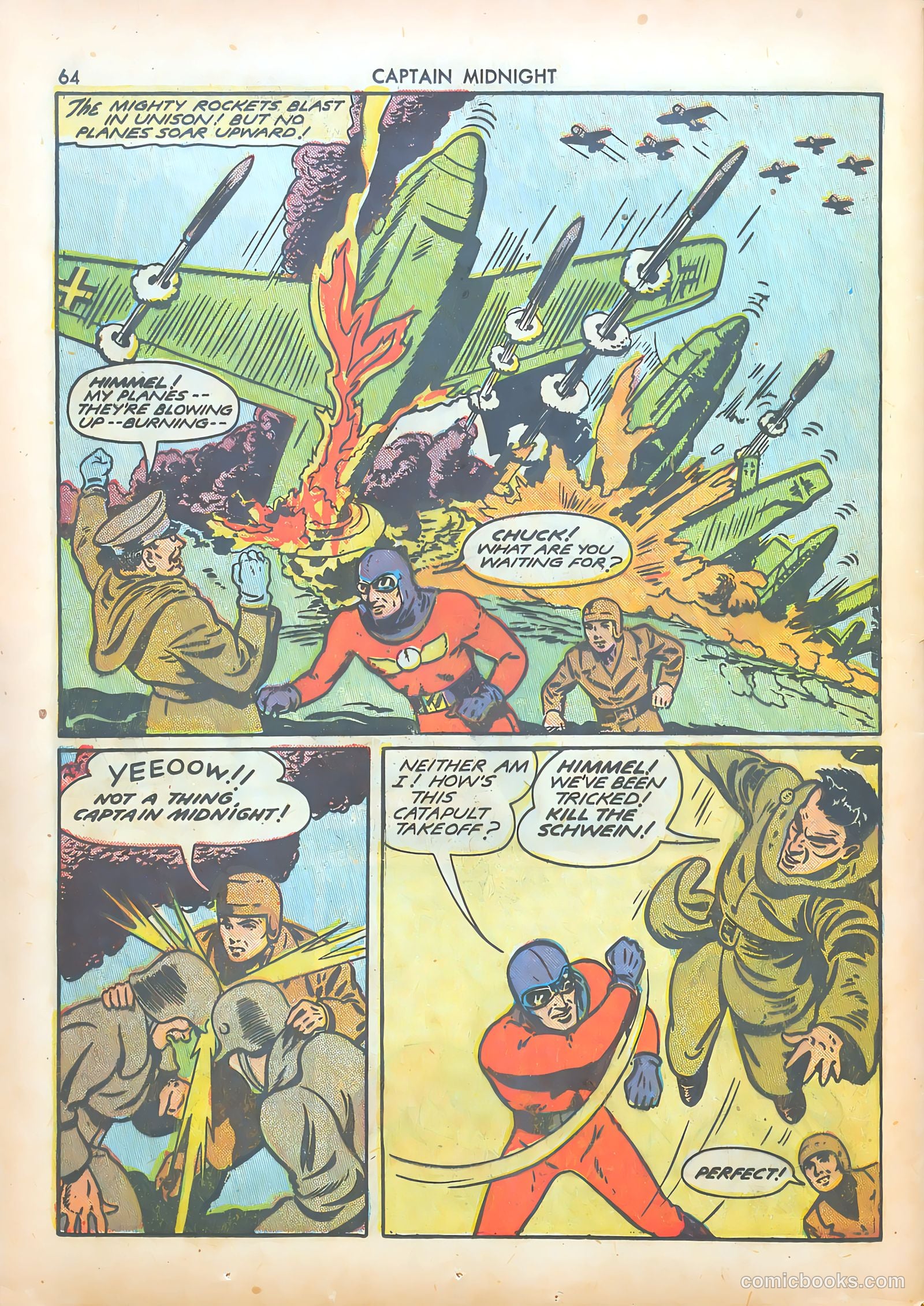 Captain Midnight #8 — page 64 of 68