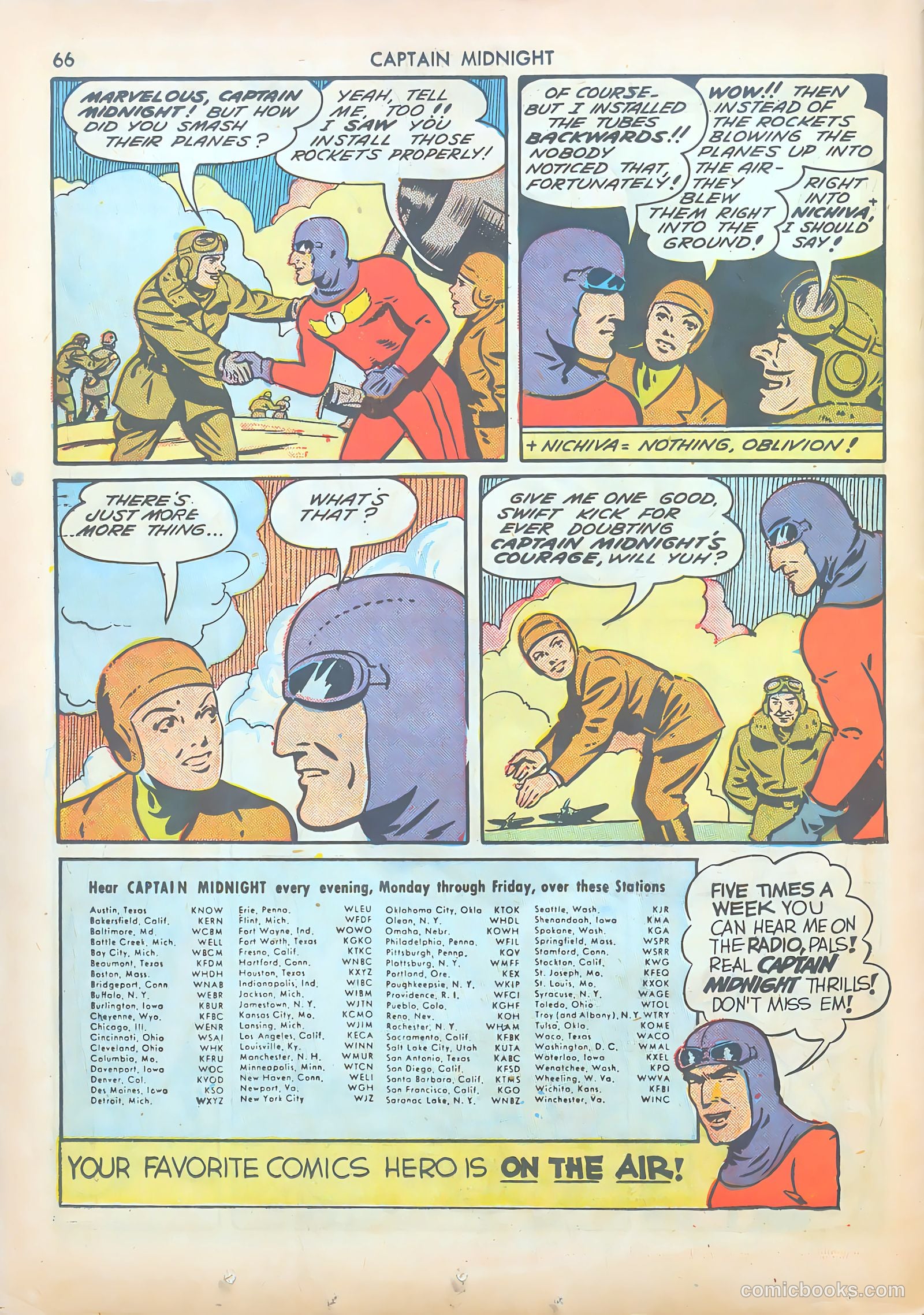 Captain Midnight #8 — page 66 of 68